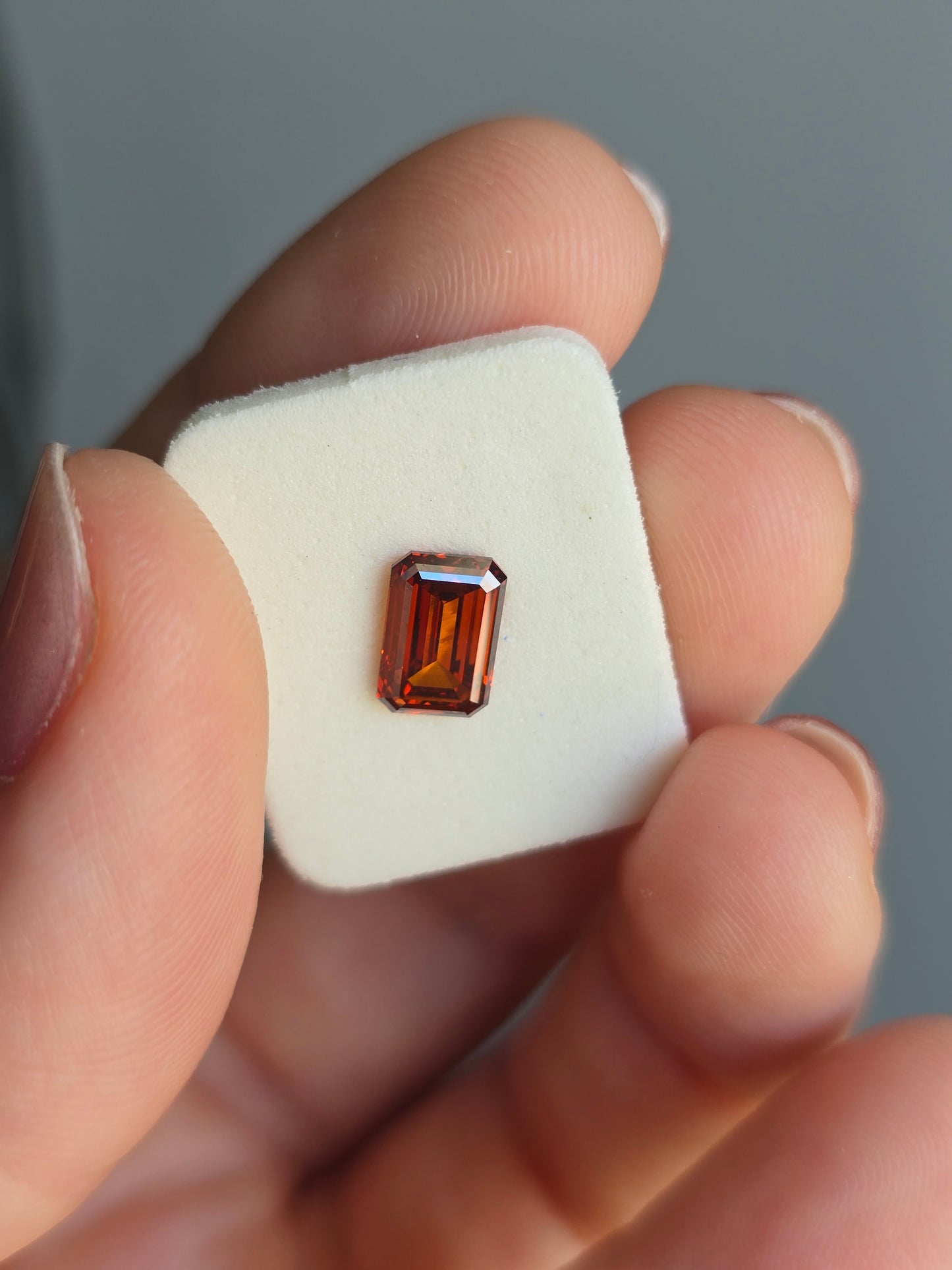 Loose 1.61 CT Lab Grown Fancy Orange Diamond with IGI Report