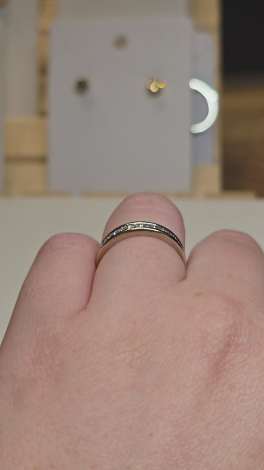 14k White Gold 0.58ct Diamond Band