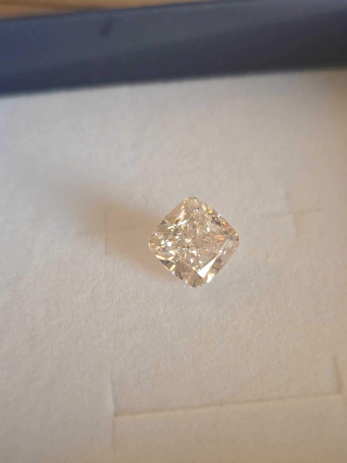 5.09ct Fancy Pink Cushion Lab Grown Diamond