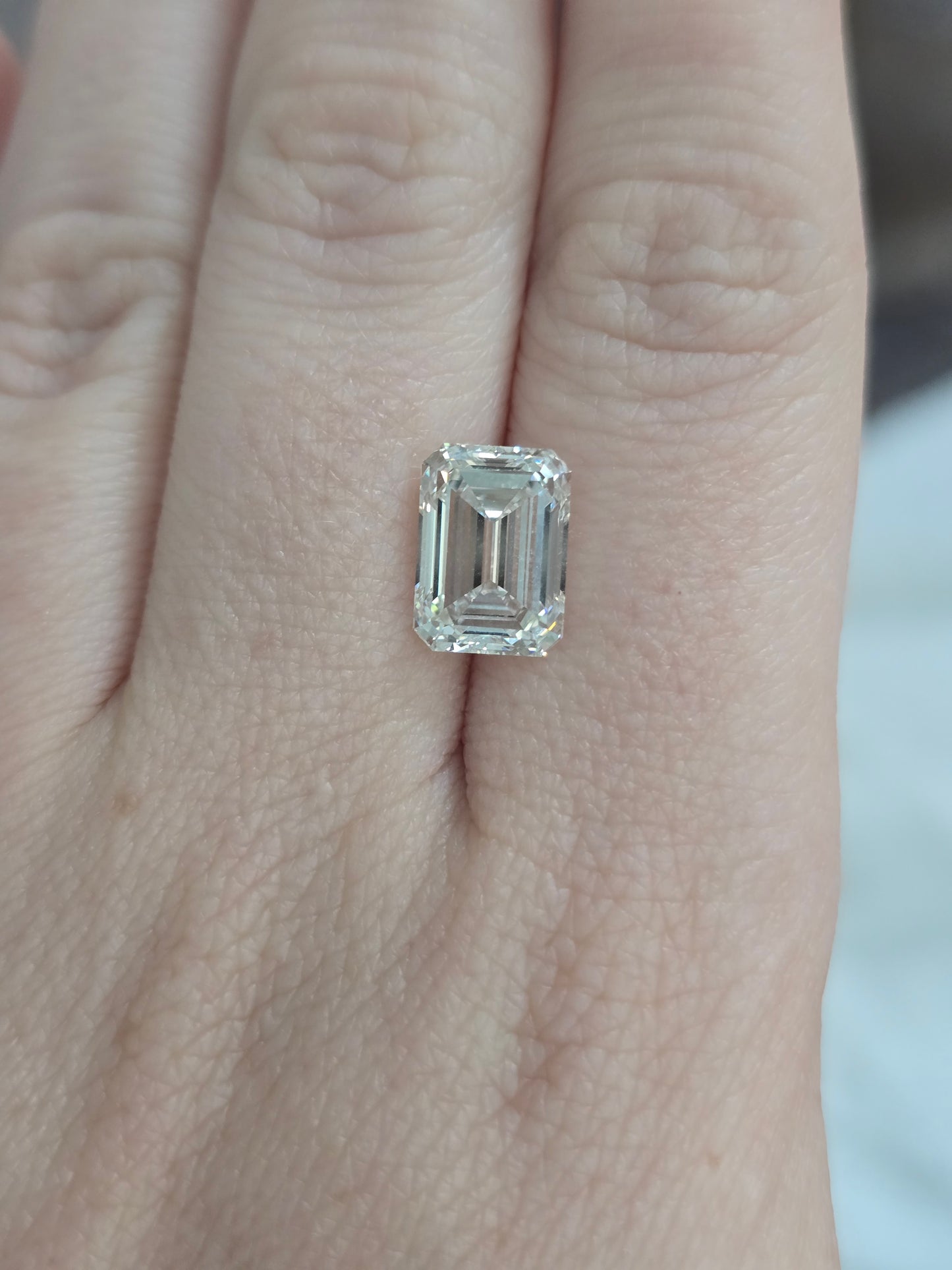 4.26ct Emerald Cut Lab Diamond