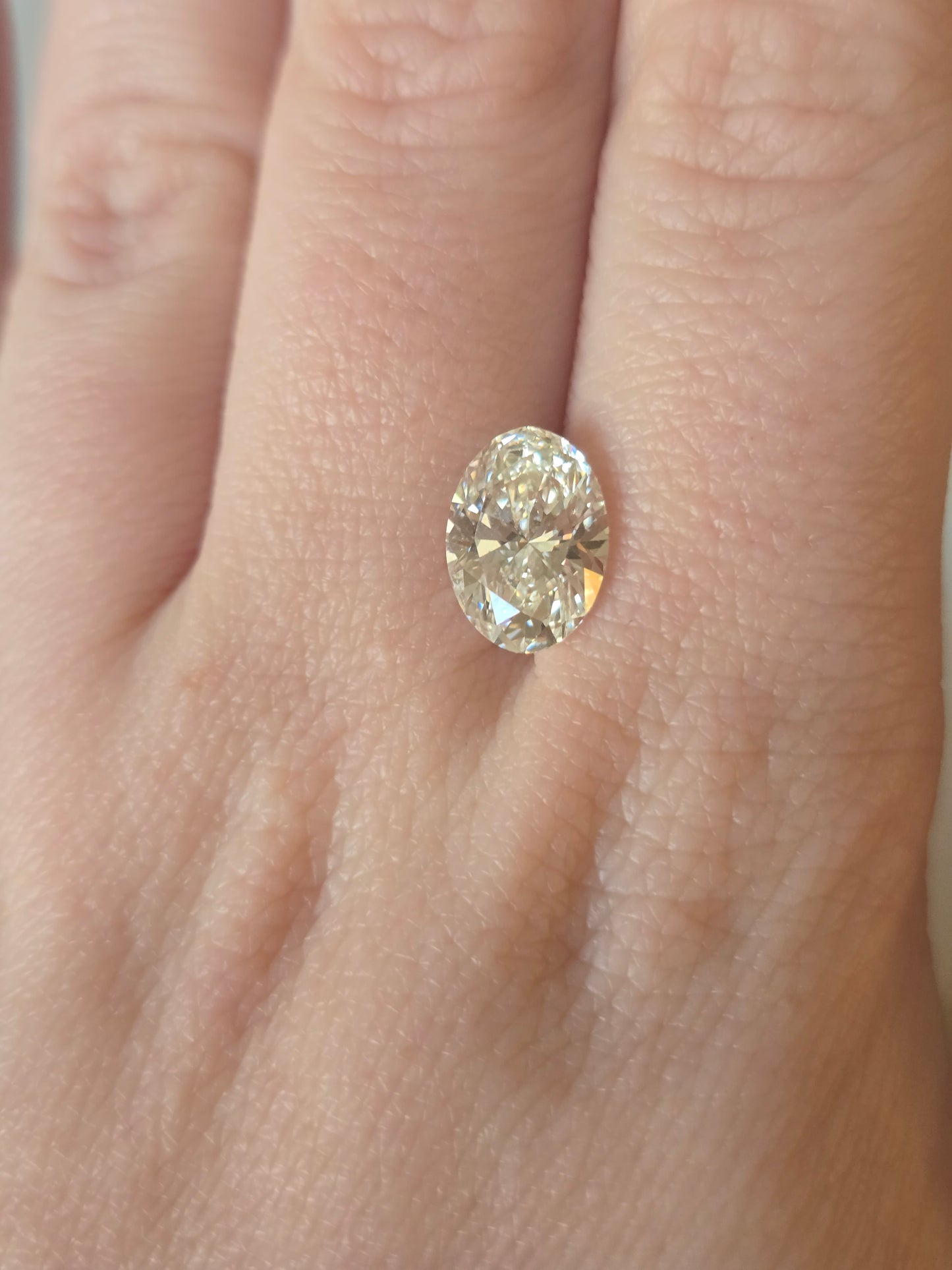 3.01ct Oval Lab Diamond with IGI Report