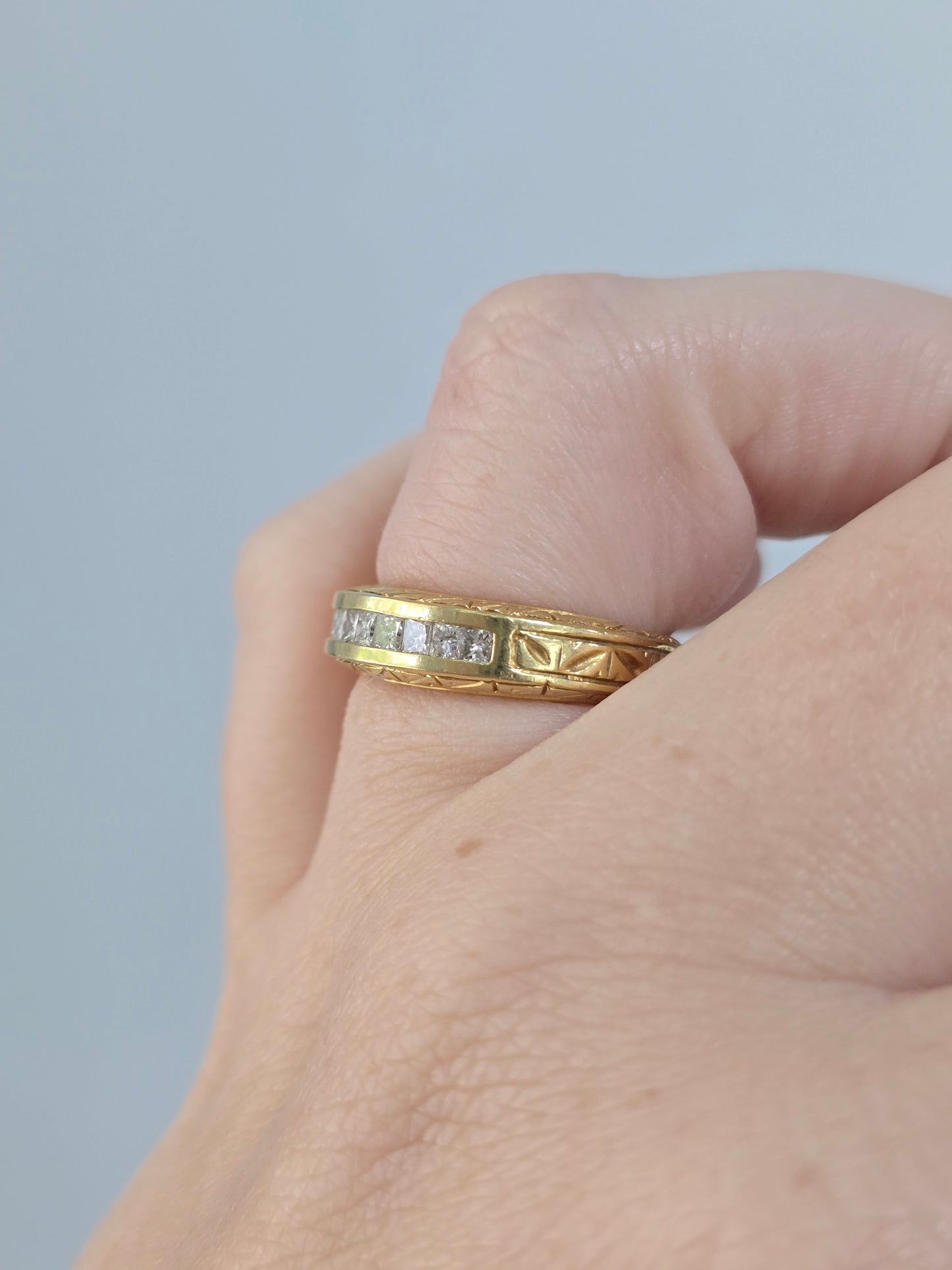 18K Yellow Gold 0.50 CTW Diamond Ring