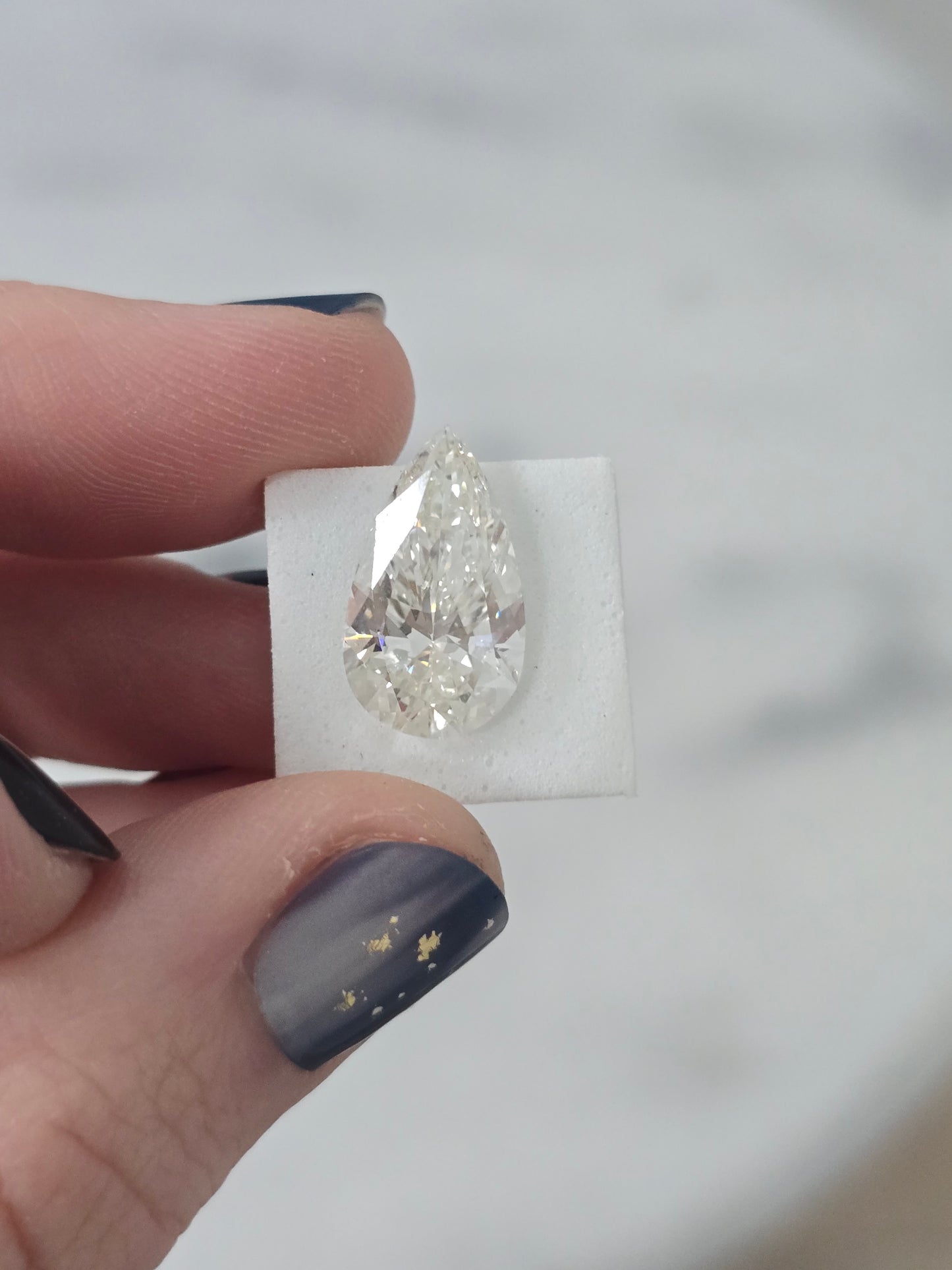 Loose 4.74ct Pear Lab Grown Diamond with IGI Report