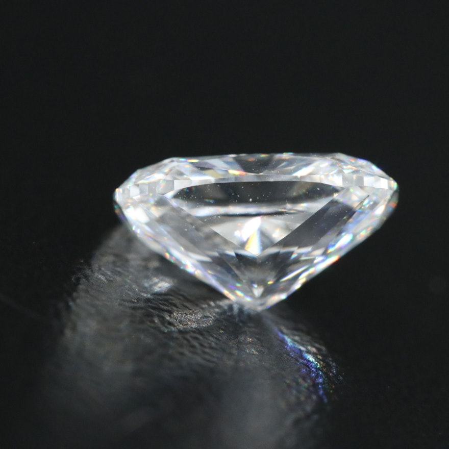 Loose 2.58 CT Cushion Lab Grown Diamond with IGI Report