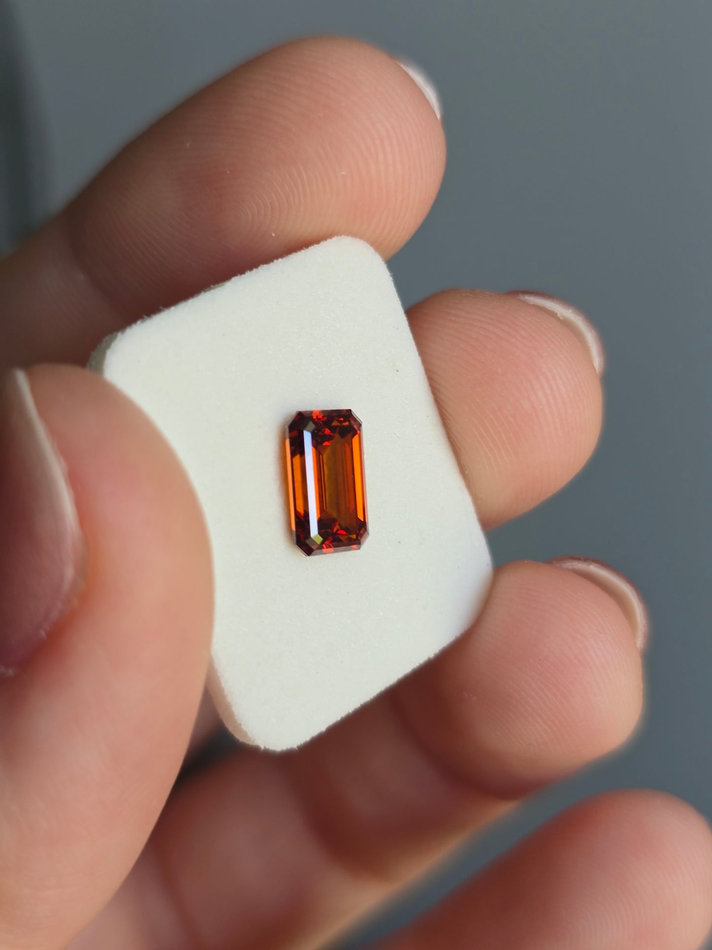 Loose 1.61 CT Lab Grown Fancy Orange Diamond with IGI Report