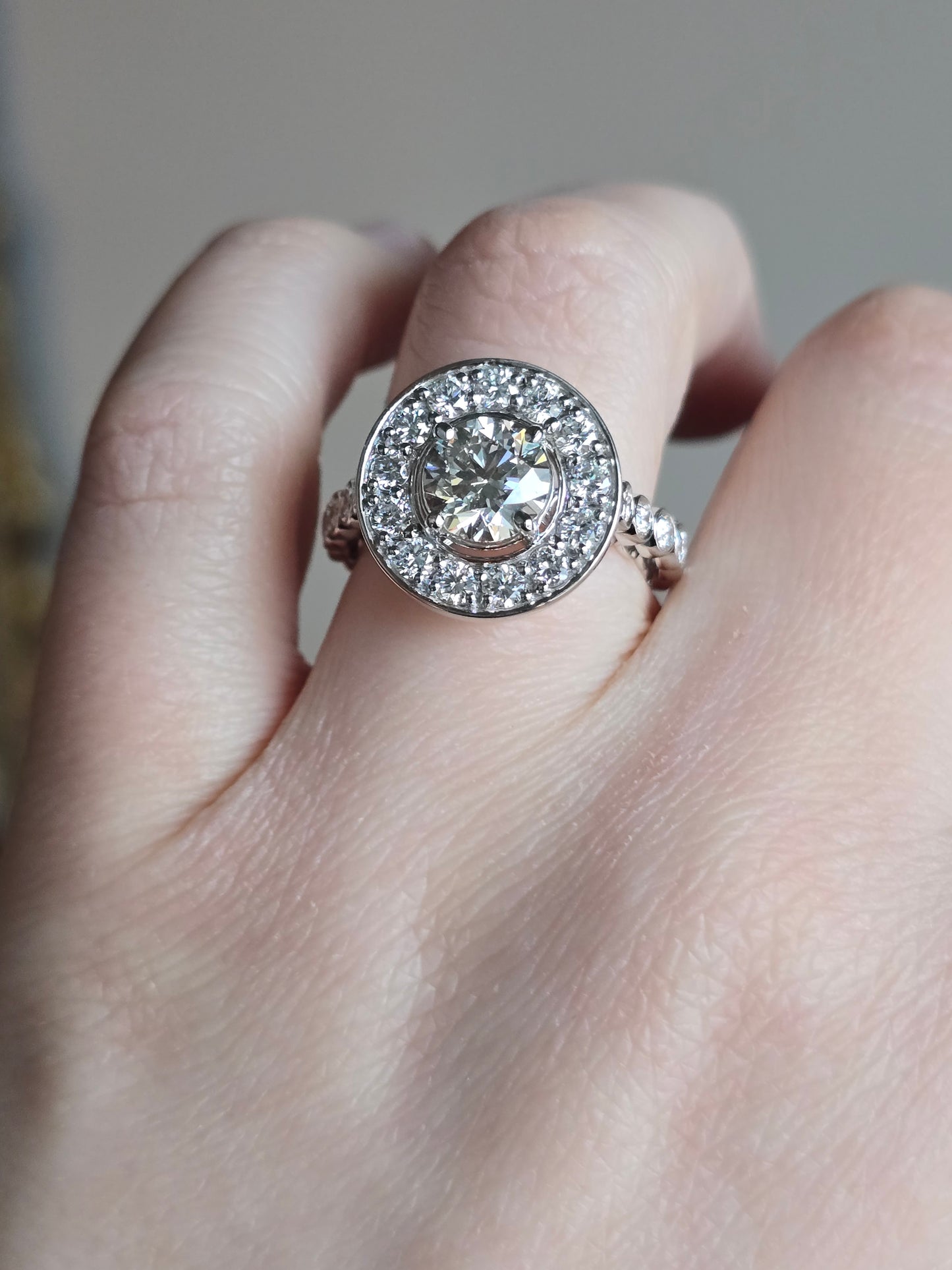 14k White Gold 2.67ct Lab Diamond Ring