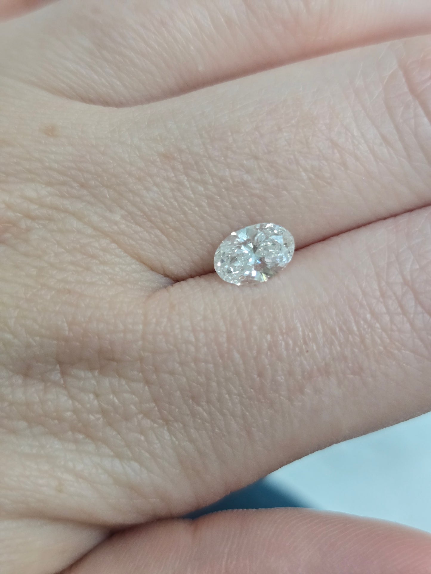 0.88ct Oval Lab Grown Diamond
