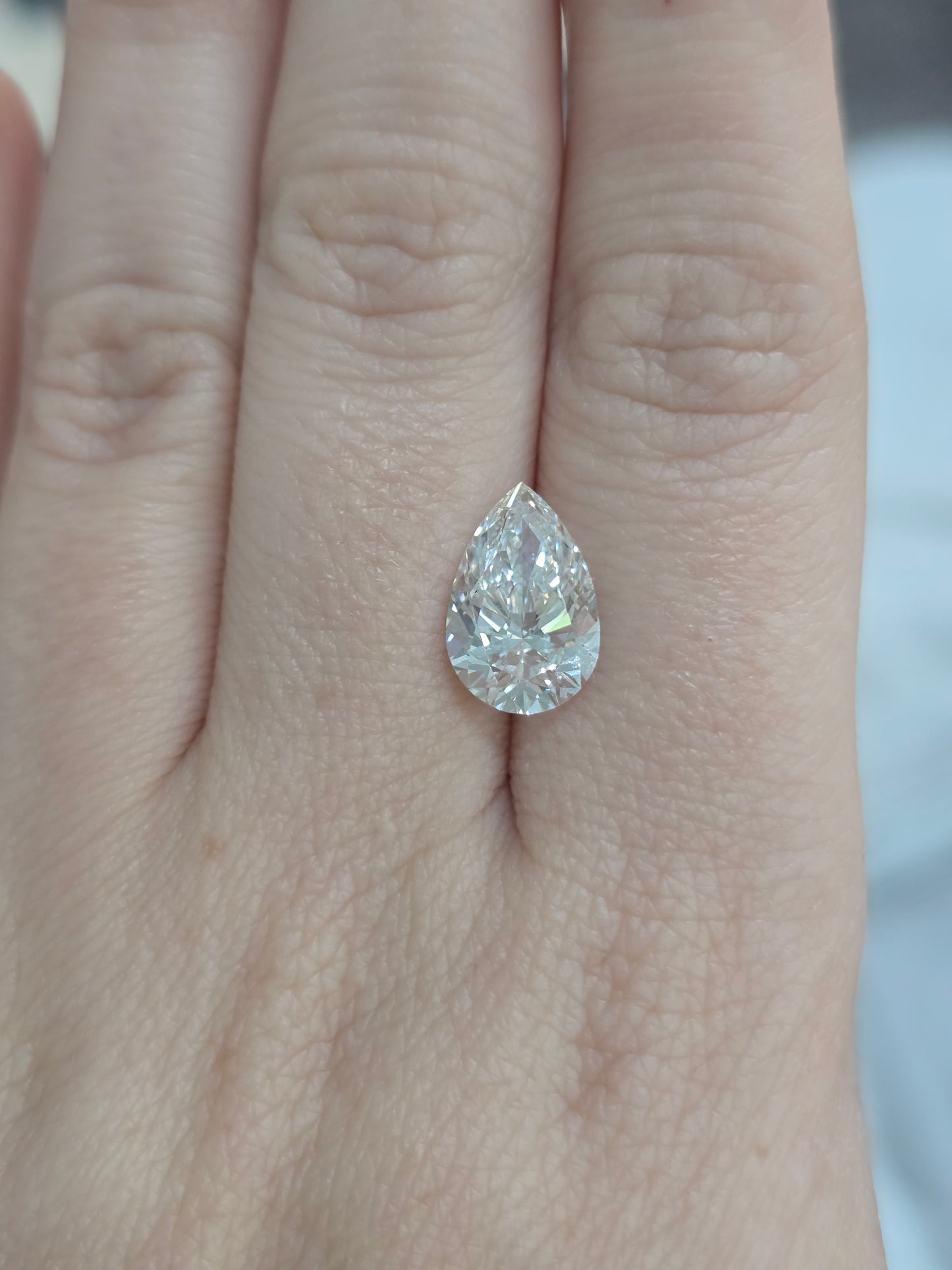 3.76ct Pear Lab Diamond