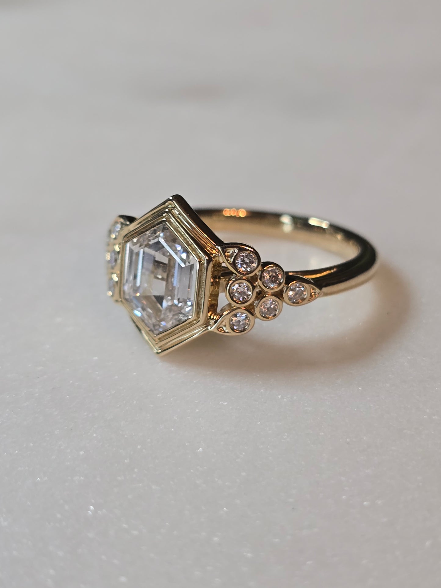 10k Yellow Gold 2ct Dutch Marquise Ring
