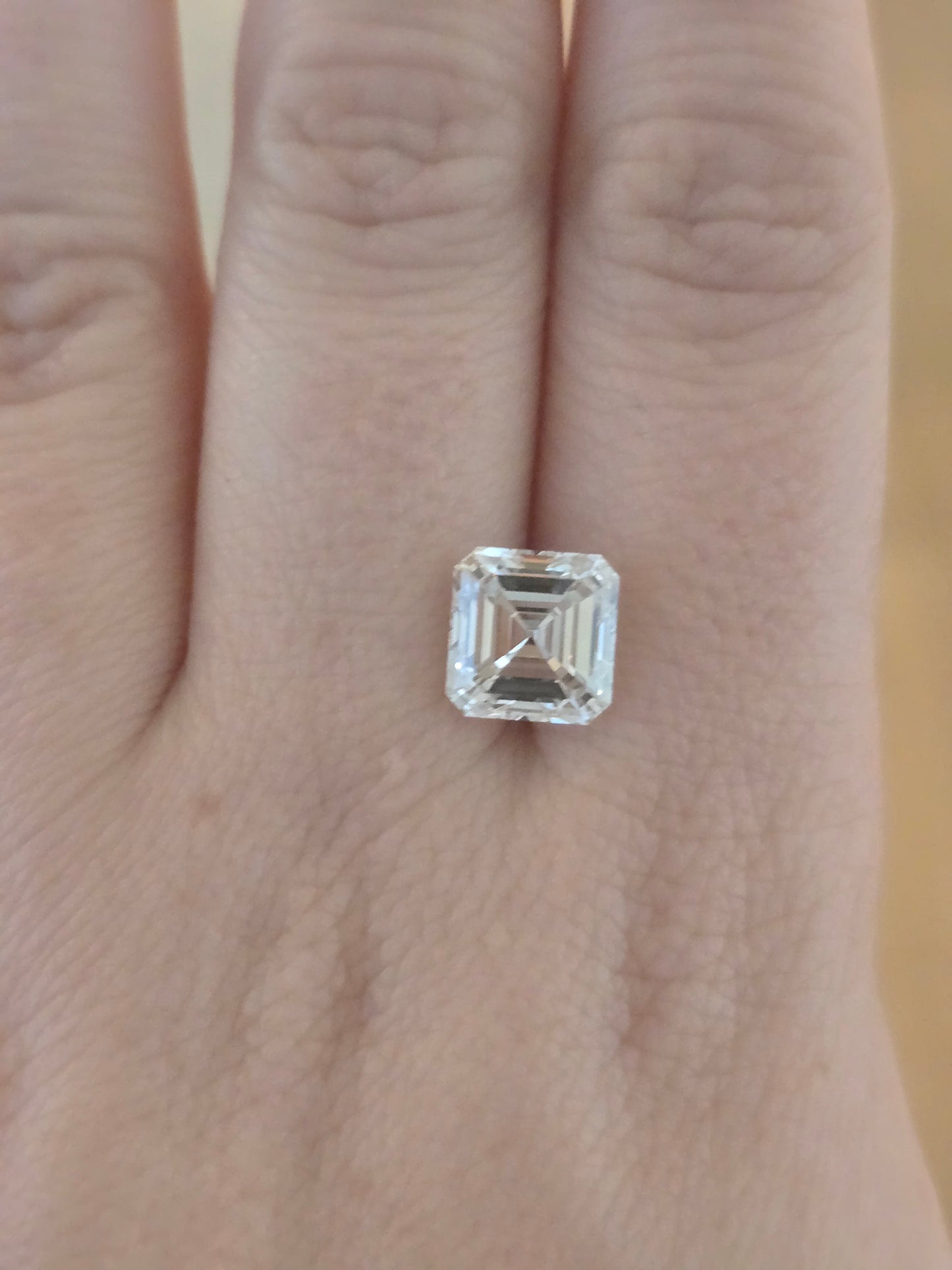 Loose 4.02 CT Square Emerald Cut Lab Grown Diamond with IGI Report