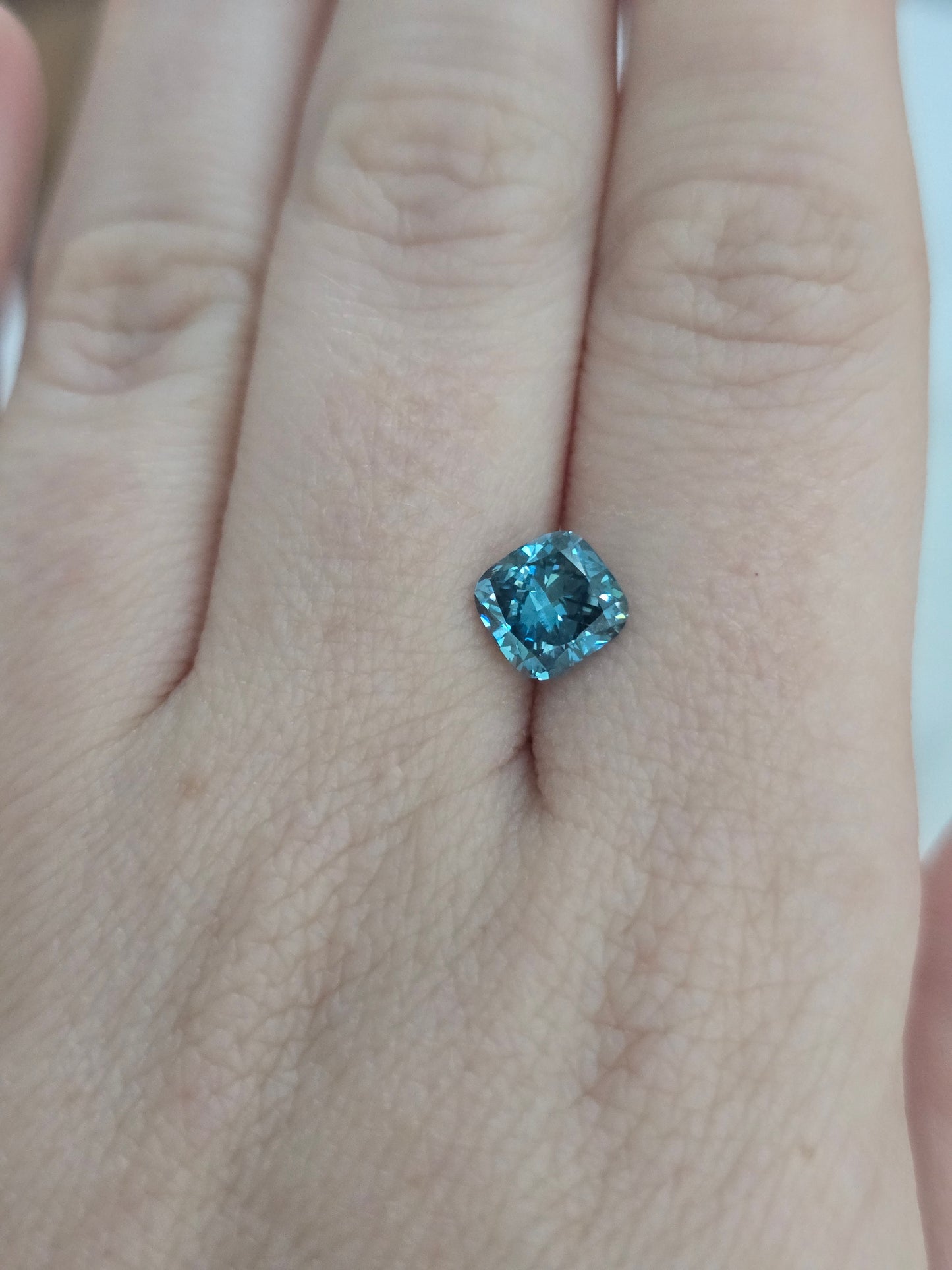 Loose Cushion Cut 1.5ct Fancy Blue Lab Diamond