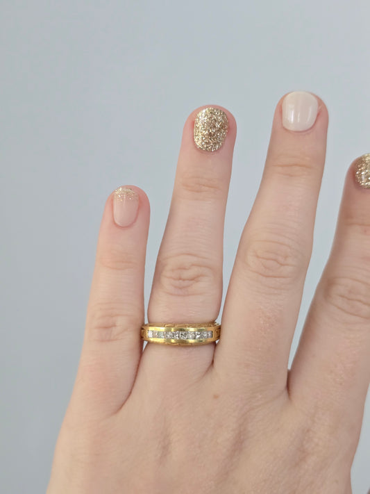 18K Yellow Gold 0.50 CTW Diamond Ring
