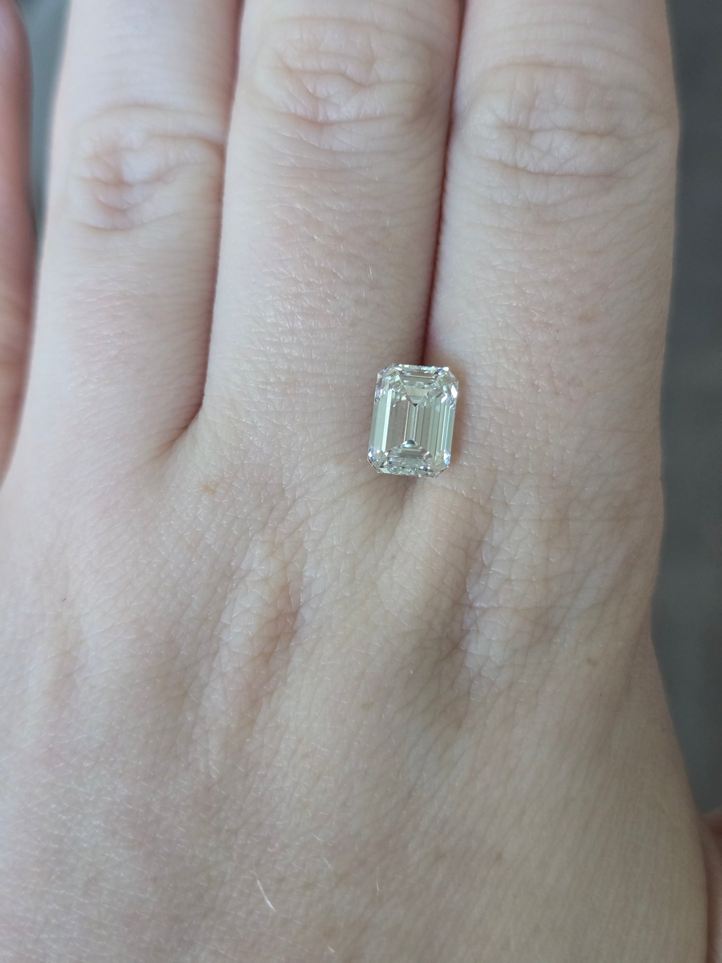 2.54ct Emerald Cut Lab Grown Diamond with IGI Report