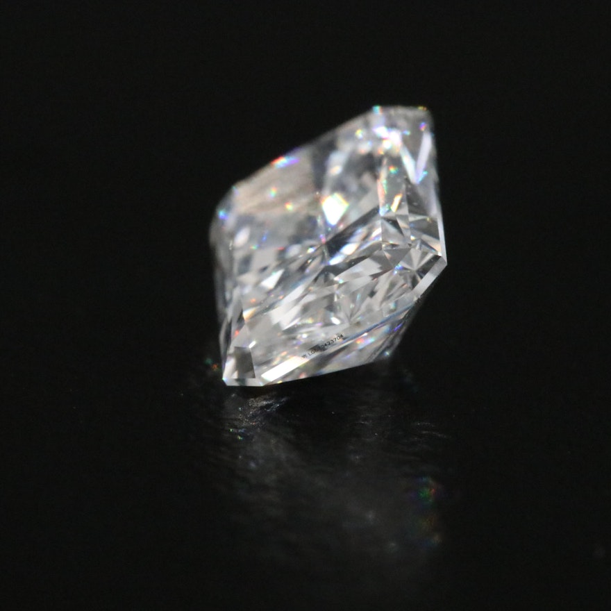 Loose 2.09 CT Cut Cornered Rectangular Lab Grown Diamond with IGI Report