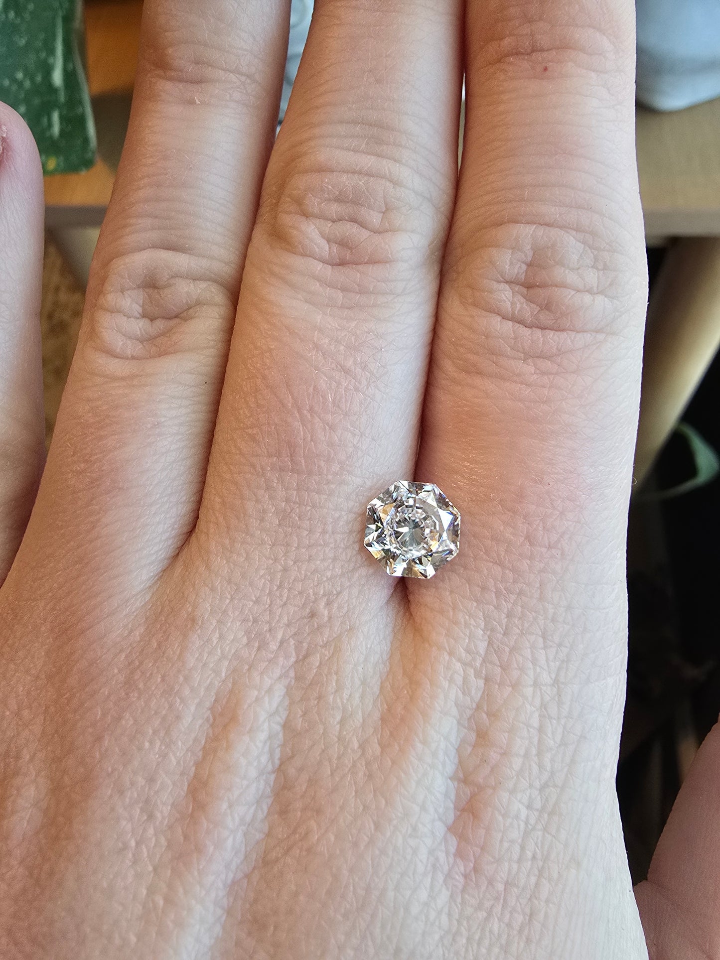 2.131ct Modified Octagon Cut Lab Diamond