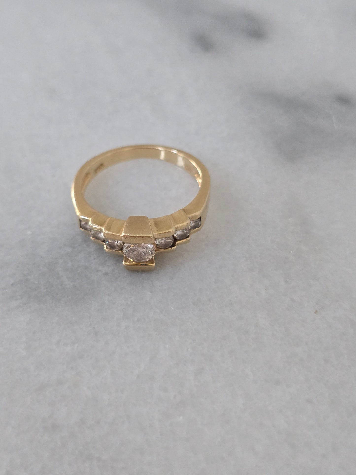 14k Yellow Gold 0.67ct Diamond Ring