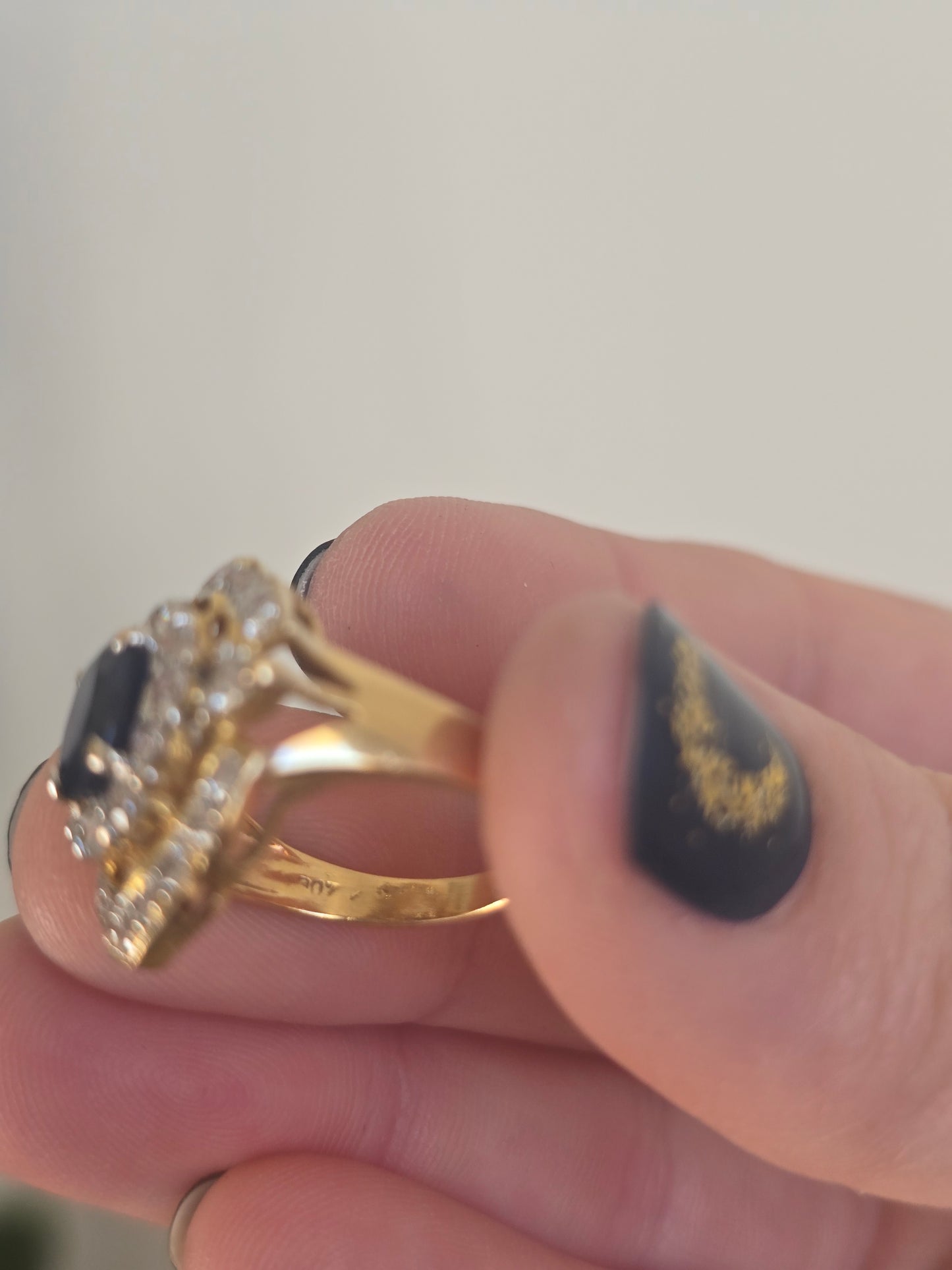 Vintage Sapphire and Diamond Ring