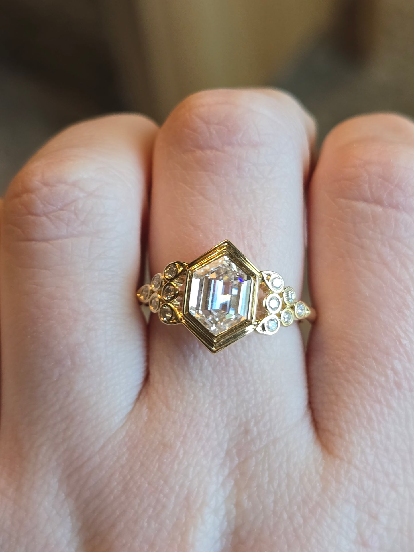 10k Yellow Gold 2ct Dutch Marquise Ring