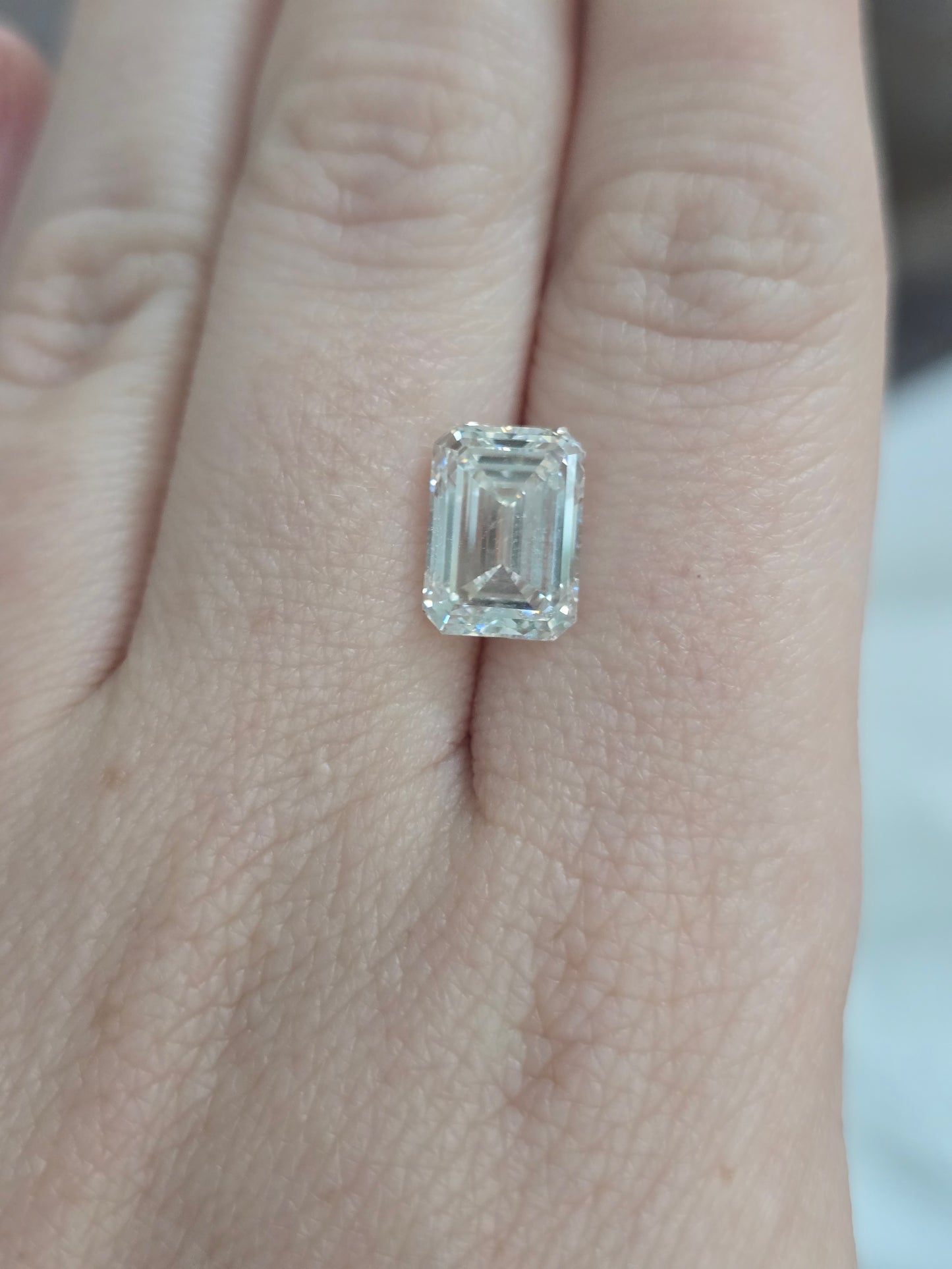 4.26ct Emerald Cut Lab Diamond