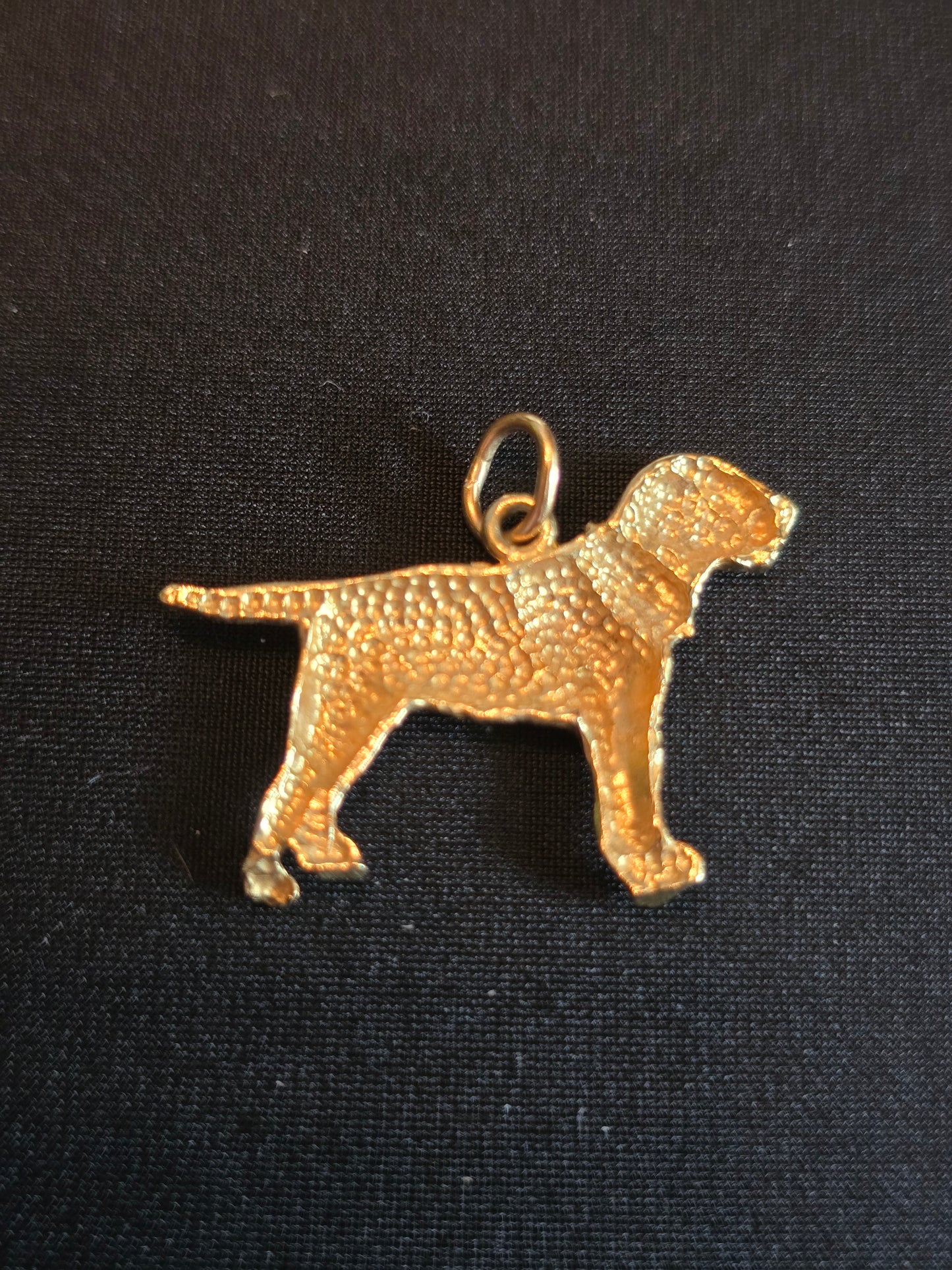 14k Dog Pendant