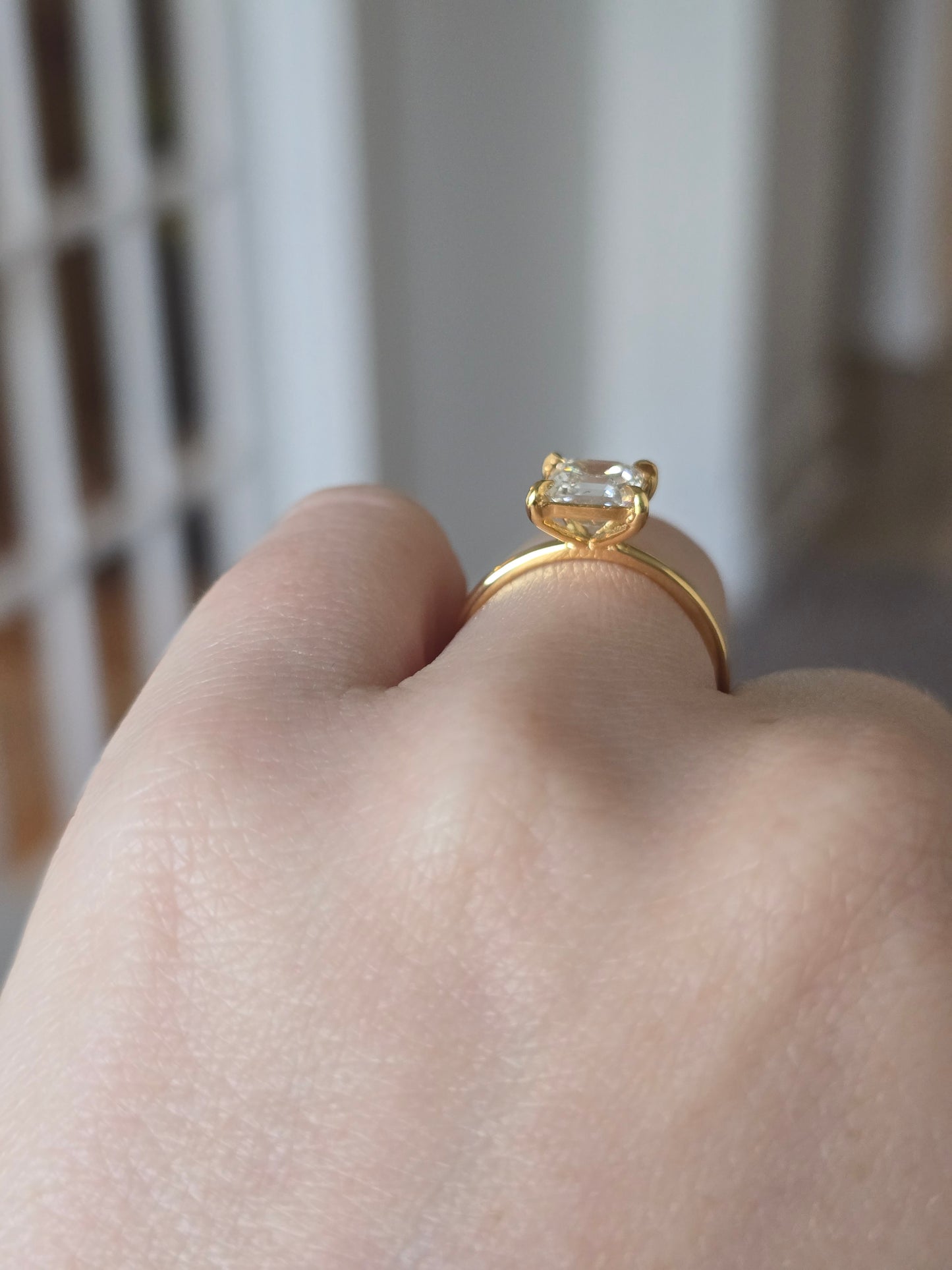 14k Yellow Gold 1.42ct Lab Diamond Solitaire