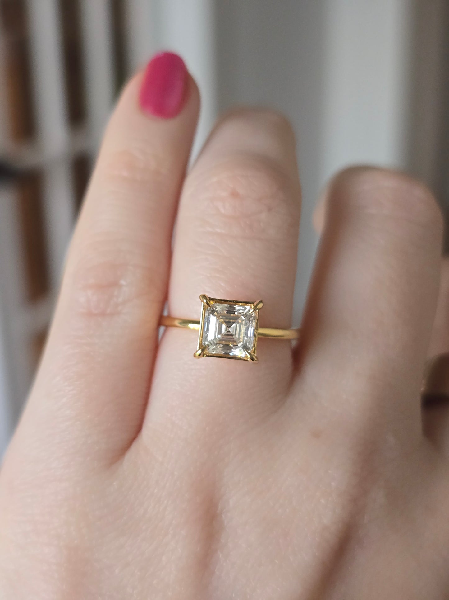 14k Yellow Gold 1.42ct Lab Diamond Solitaire
