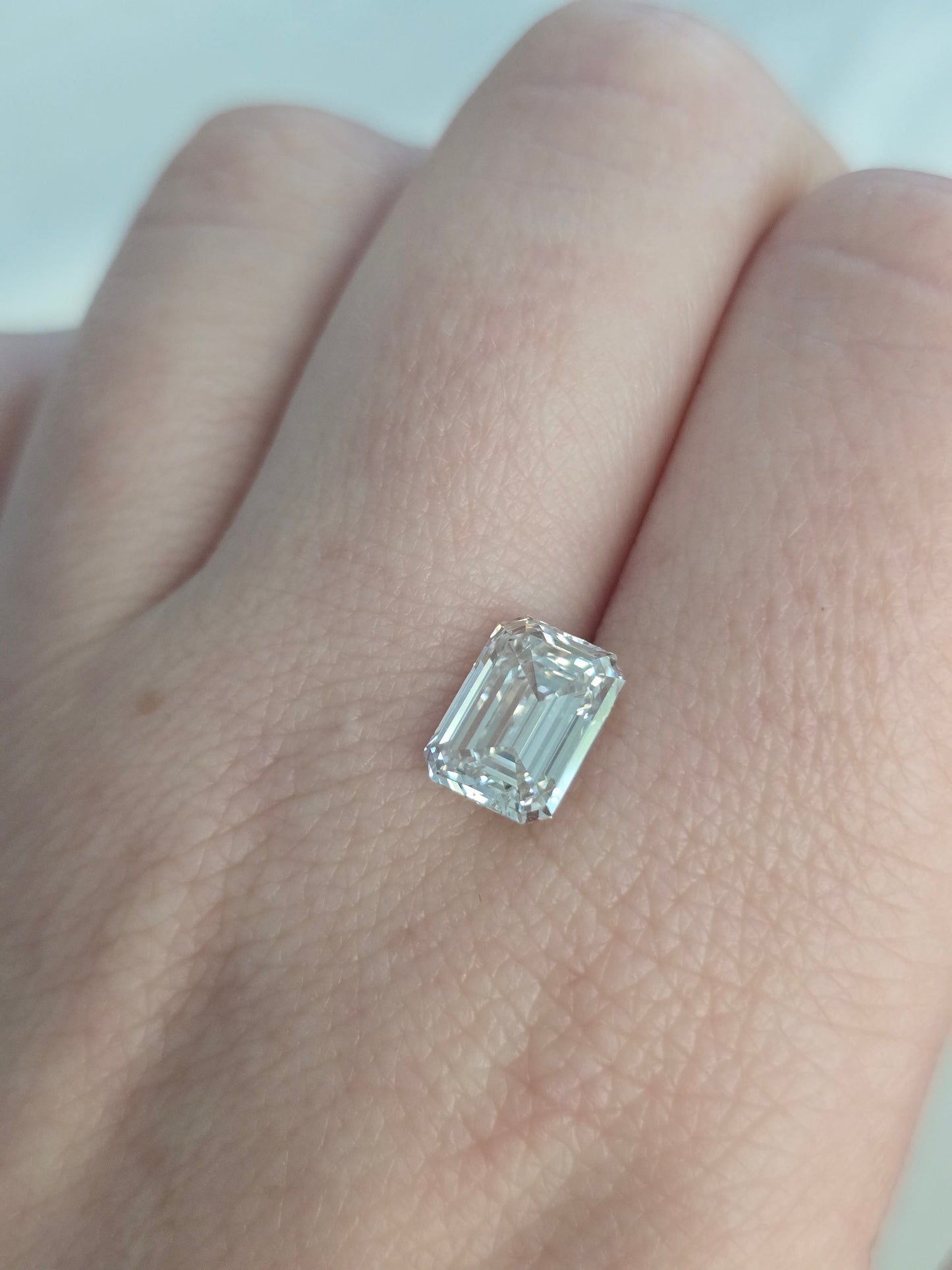 2.46ct Emerald Cut Lab Grown Diamond with IGI Report