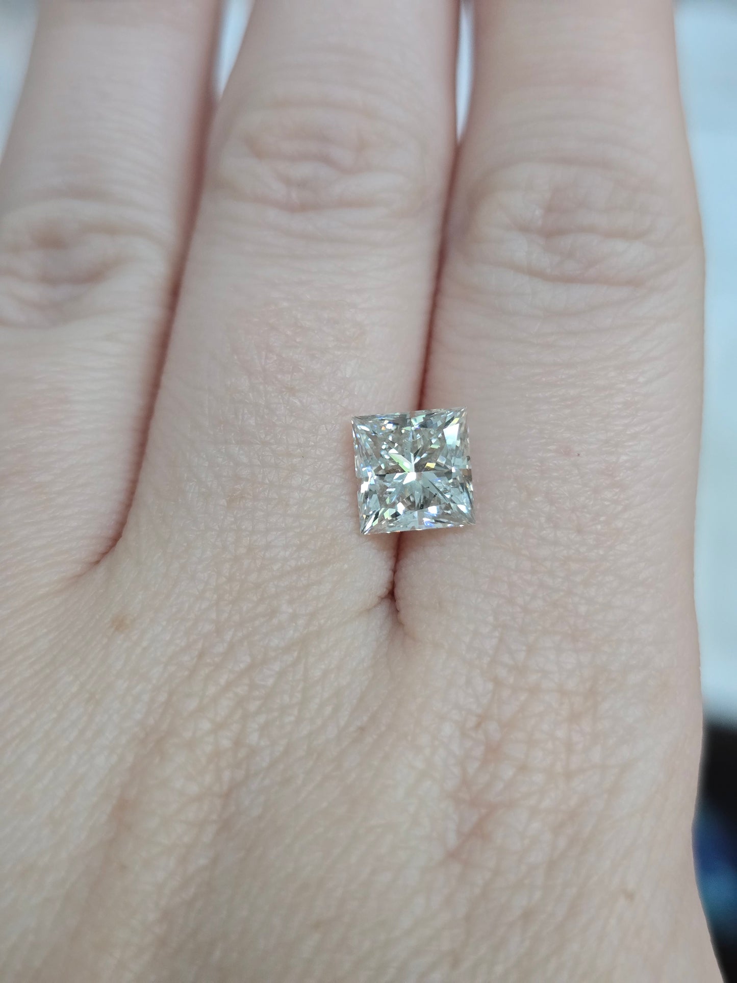 2.69ct Princess Cut Lab Grown Diamond with IGI Report
