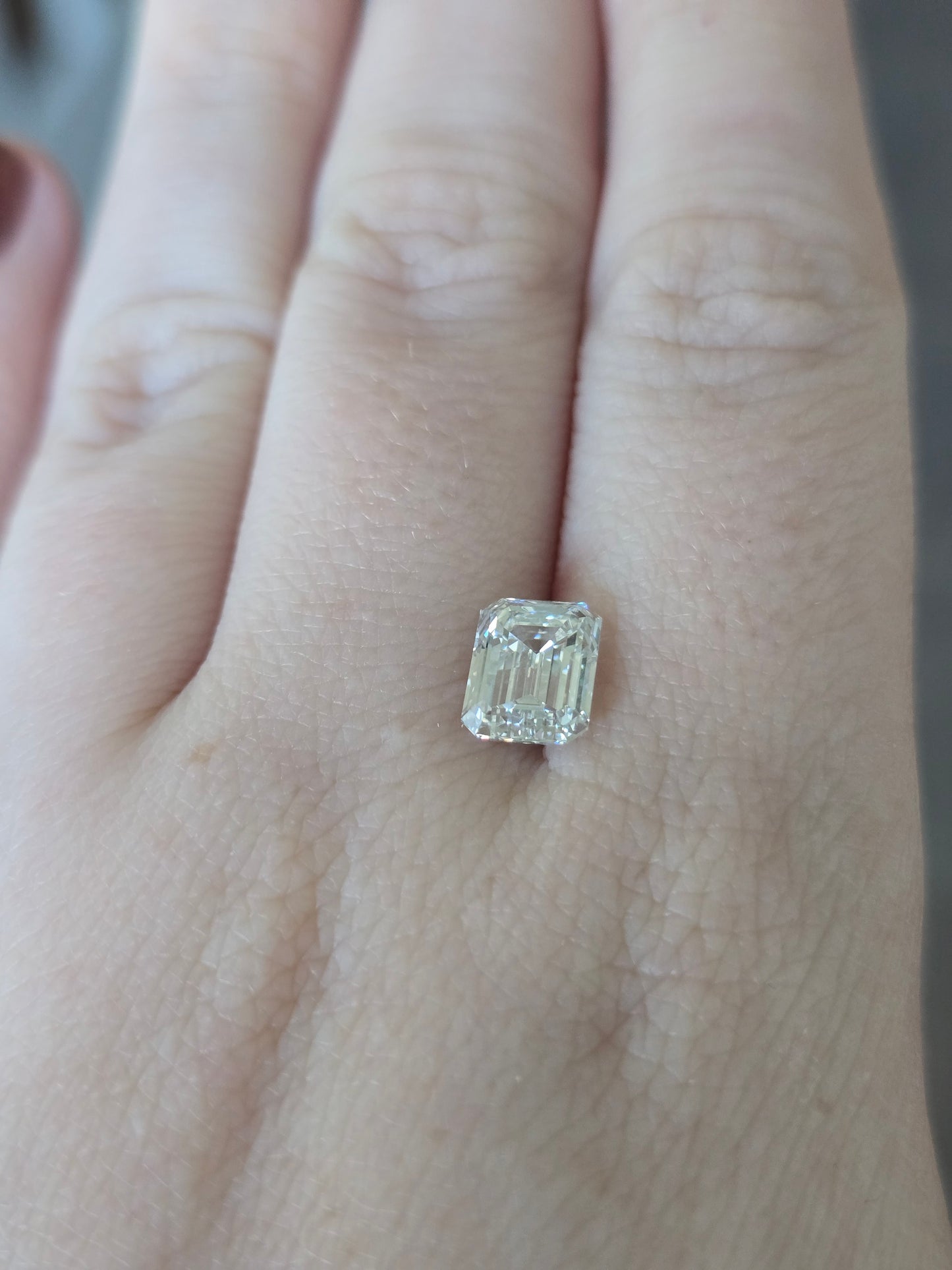 2.54ct Emerald Cut Lab Grown Diamond with IGI Report