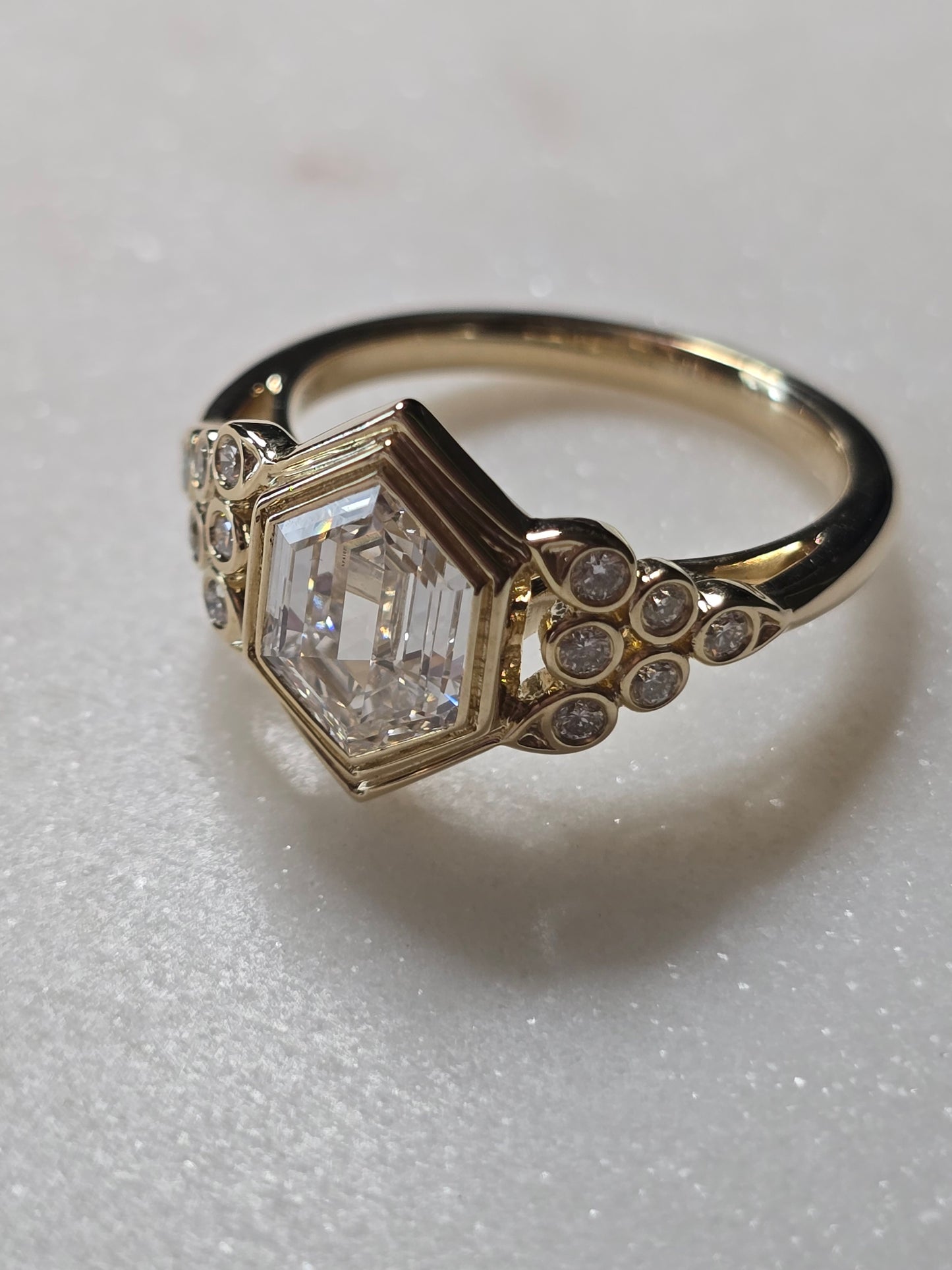 10k Yellow Gold 2ct Dutch Marquise Ring