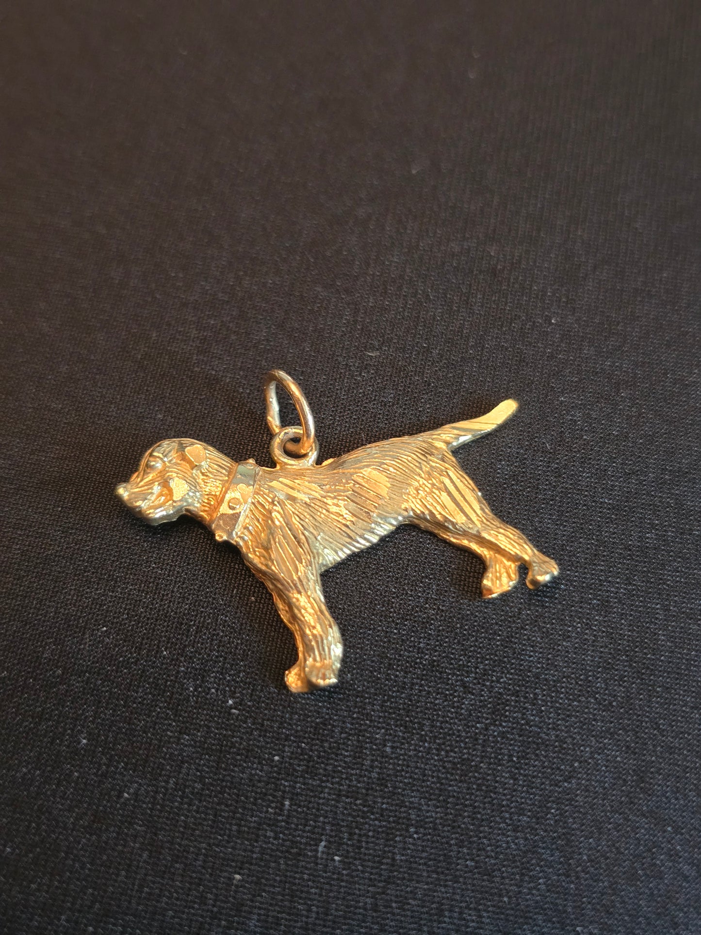 14k Dog Pendant