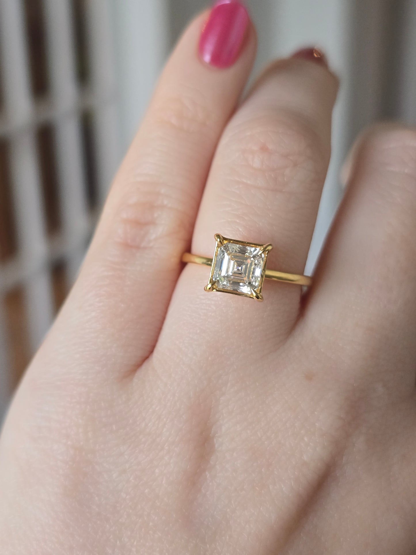 14k Yellow Gold 1.42ct Lab Diamond Solitaire