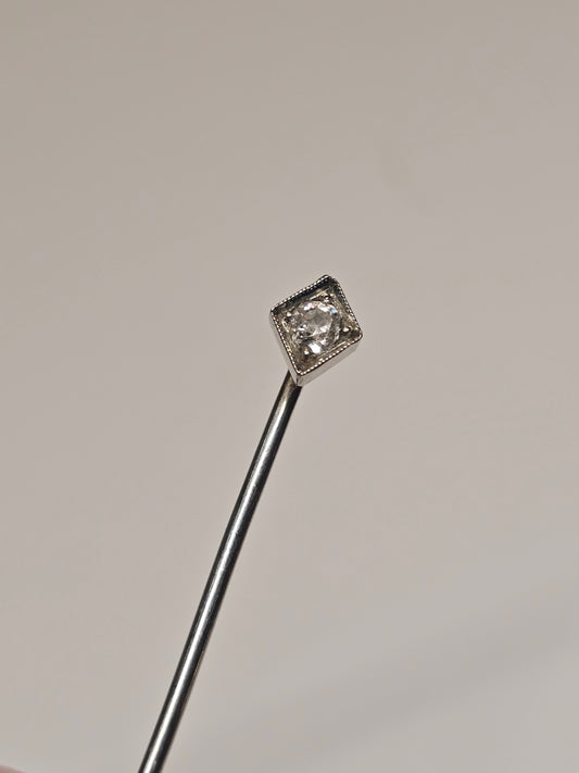 Antique 18k Old European Cut Diamond Stickpin