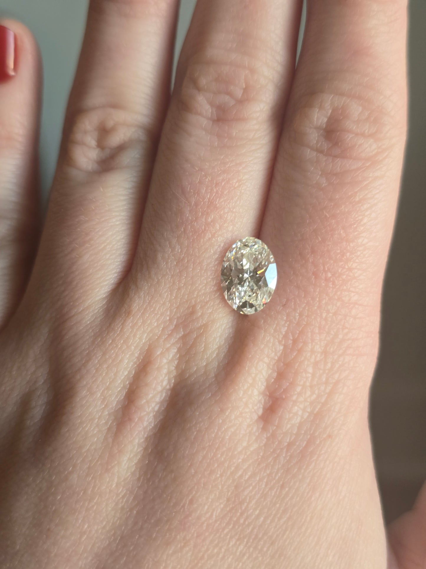 3.01ct Oval Lab Diamond with IGI Report