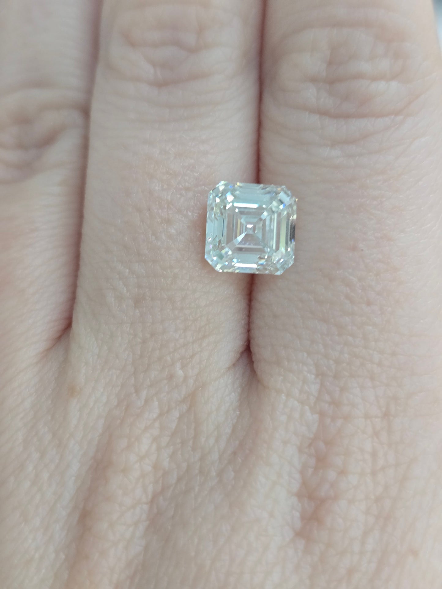 3.61ct Square Emerald Cut Lab Diamond