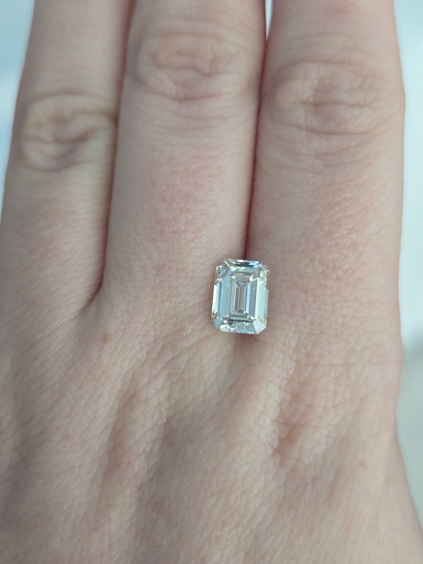 2.46ct Emerald Cut Lab Grown Diamond with IGI Report