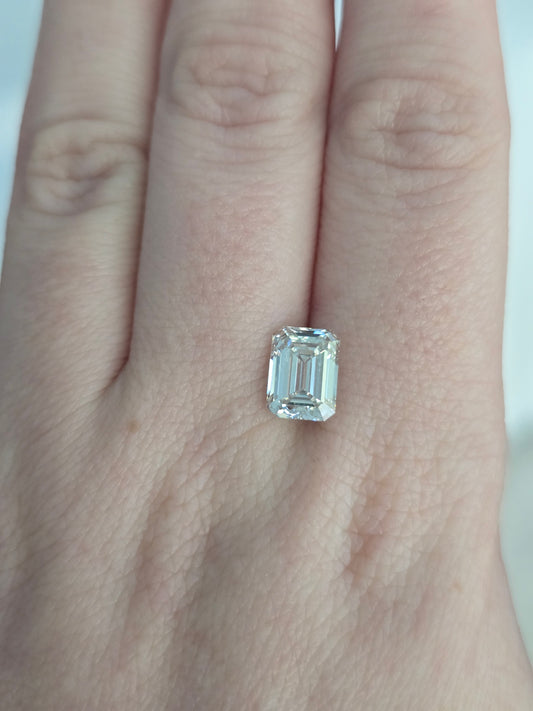 2.46ct Emerald Cut Lab Grown Diamond with IGI Report