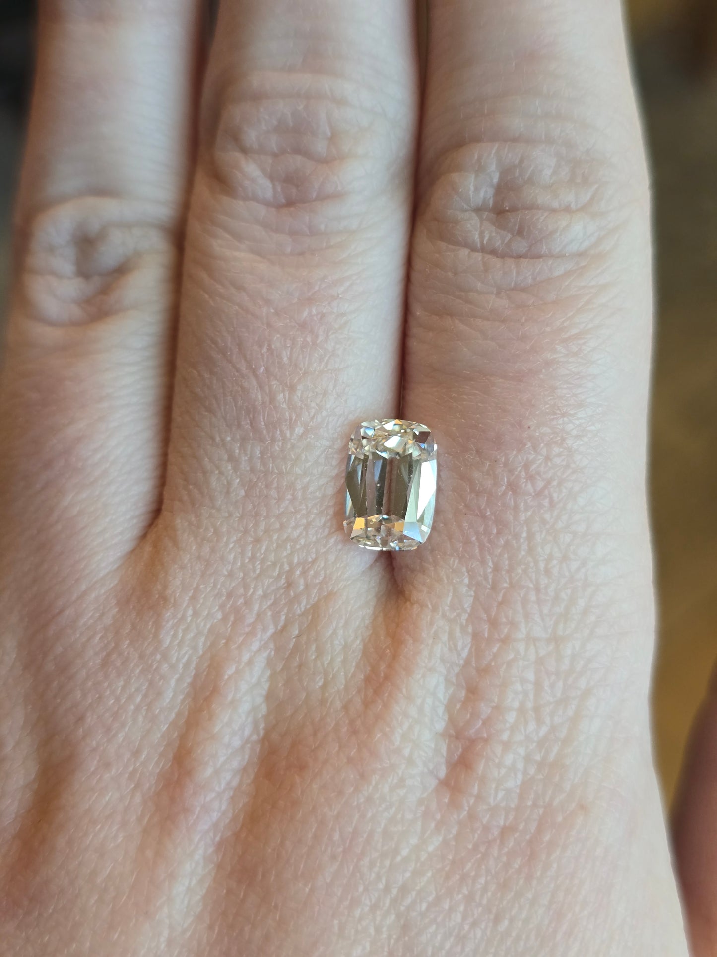 3.09ct Cushion Old Mine Cut Lab Diamond