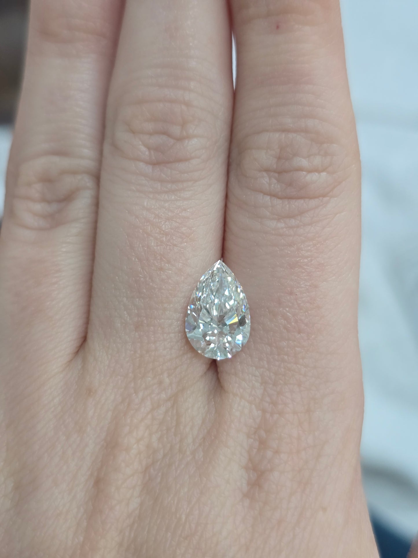 3.76ct Pear Lab Diamond