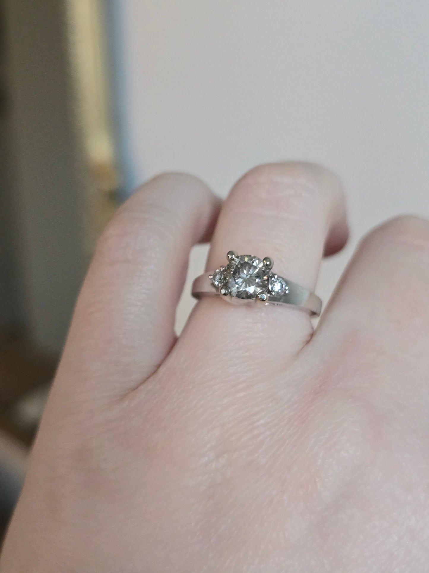 18kt White Gold 1.14ct Natural Diamond Ring