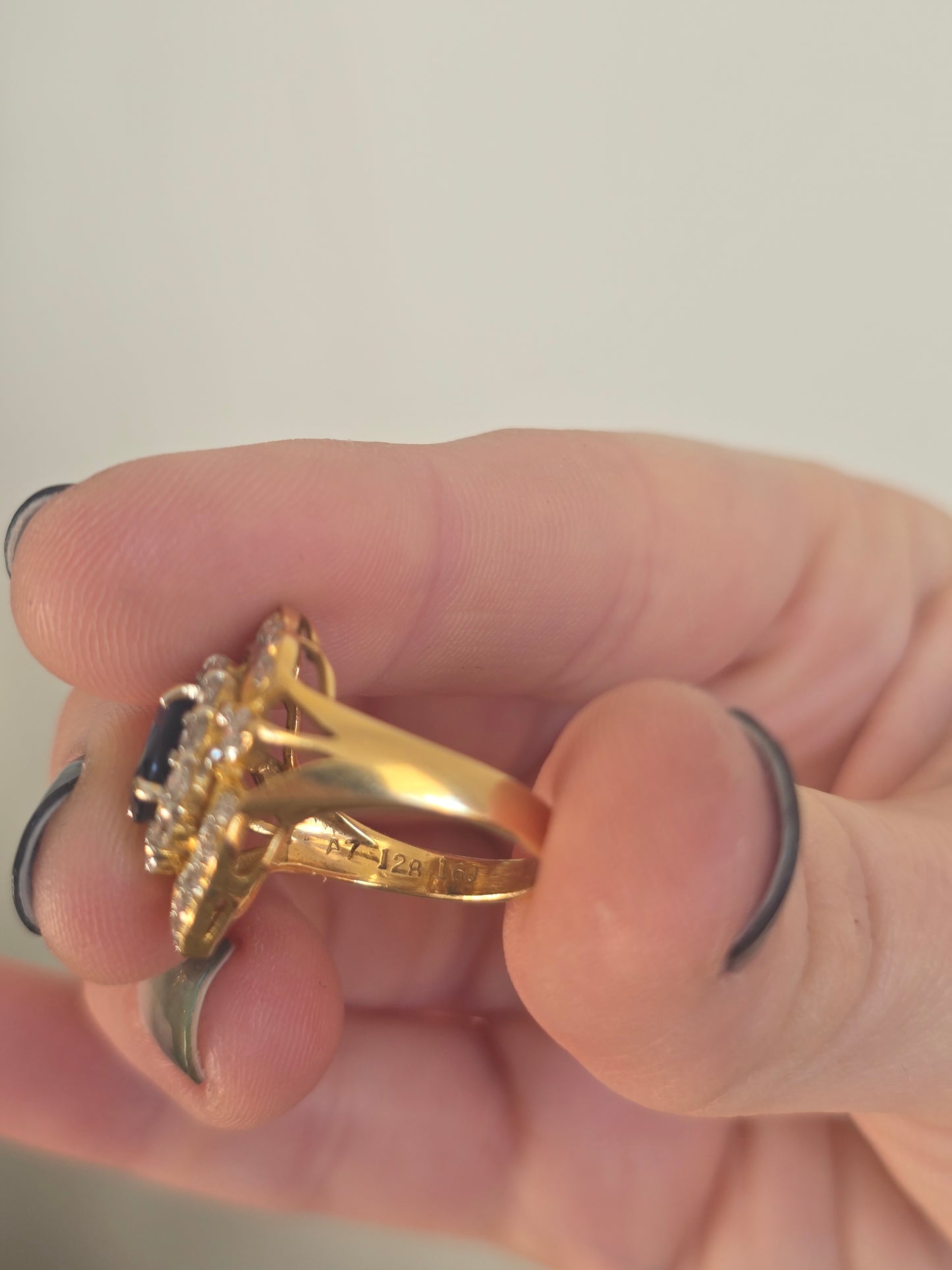 Vintage Sapphire and Diamond Ring