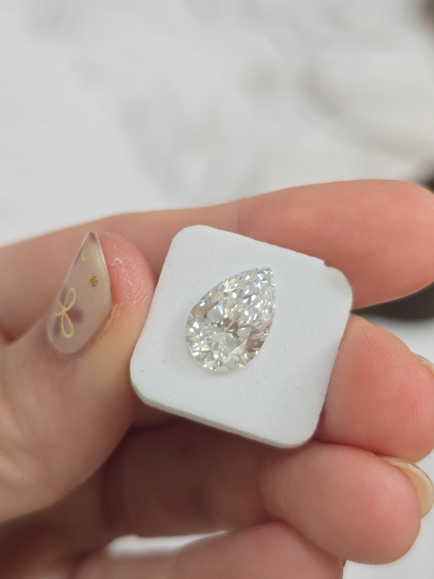 3.76ct Pear Lab Diamond