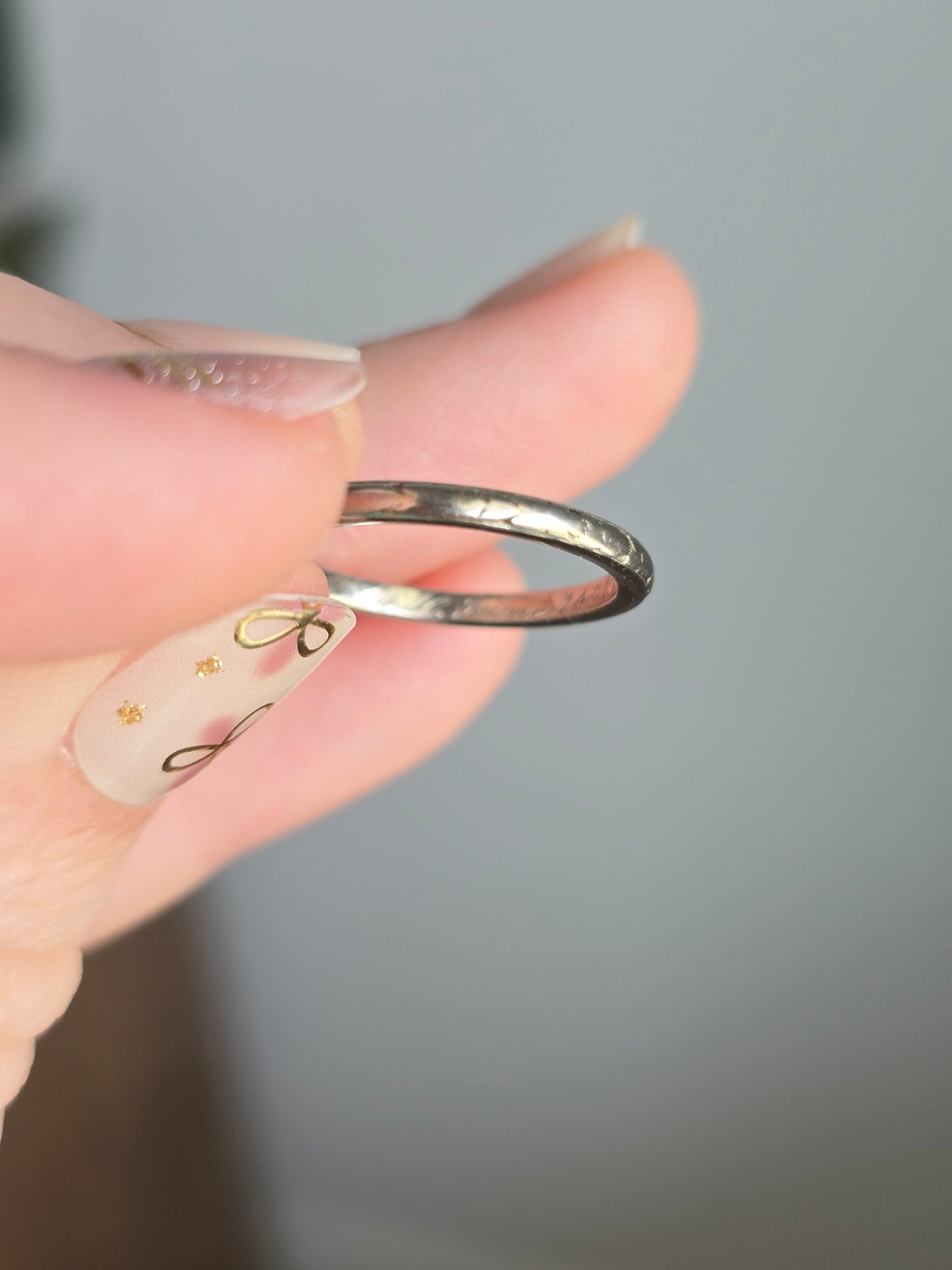 Vintage 18k White Gold Orange Blossom Ring
