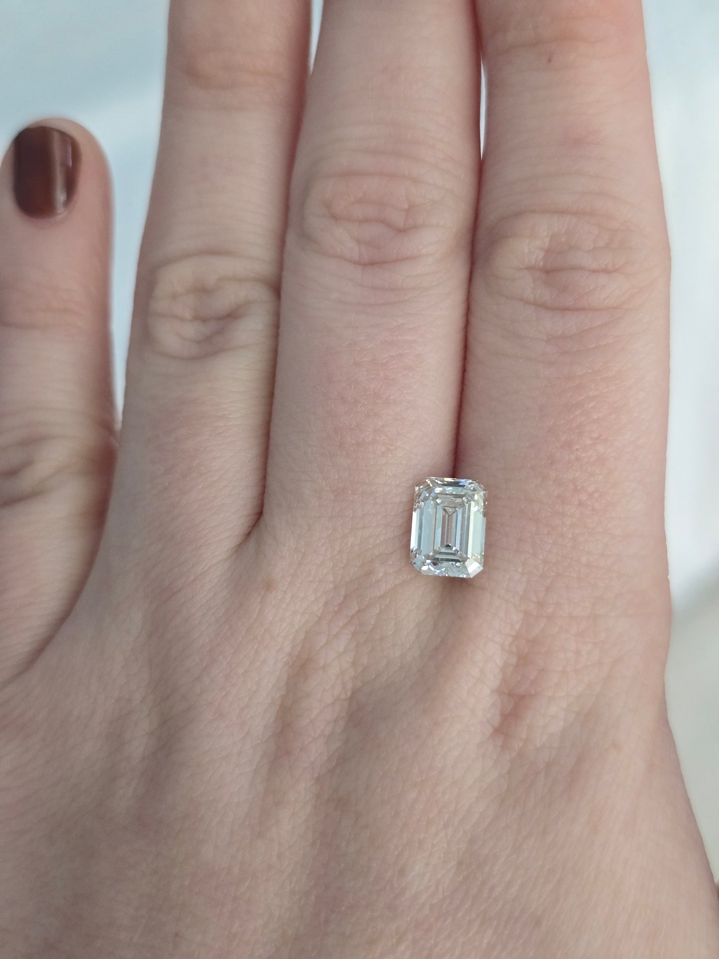 2.46ct Emerald Cut Lab Grown Diamond with IGI Report
