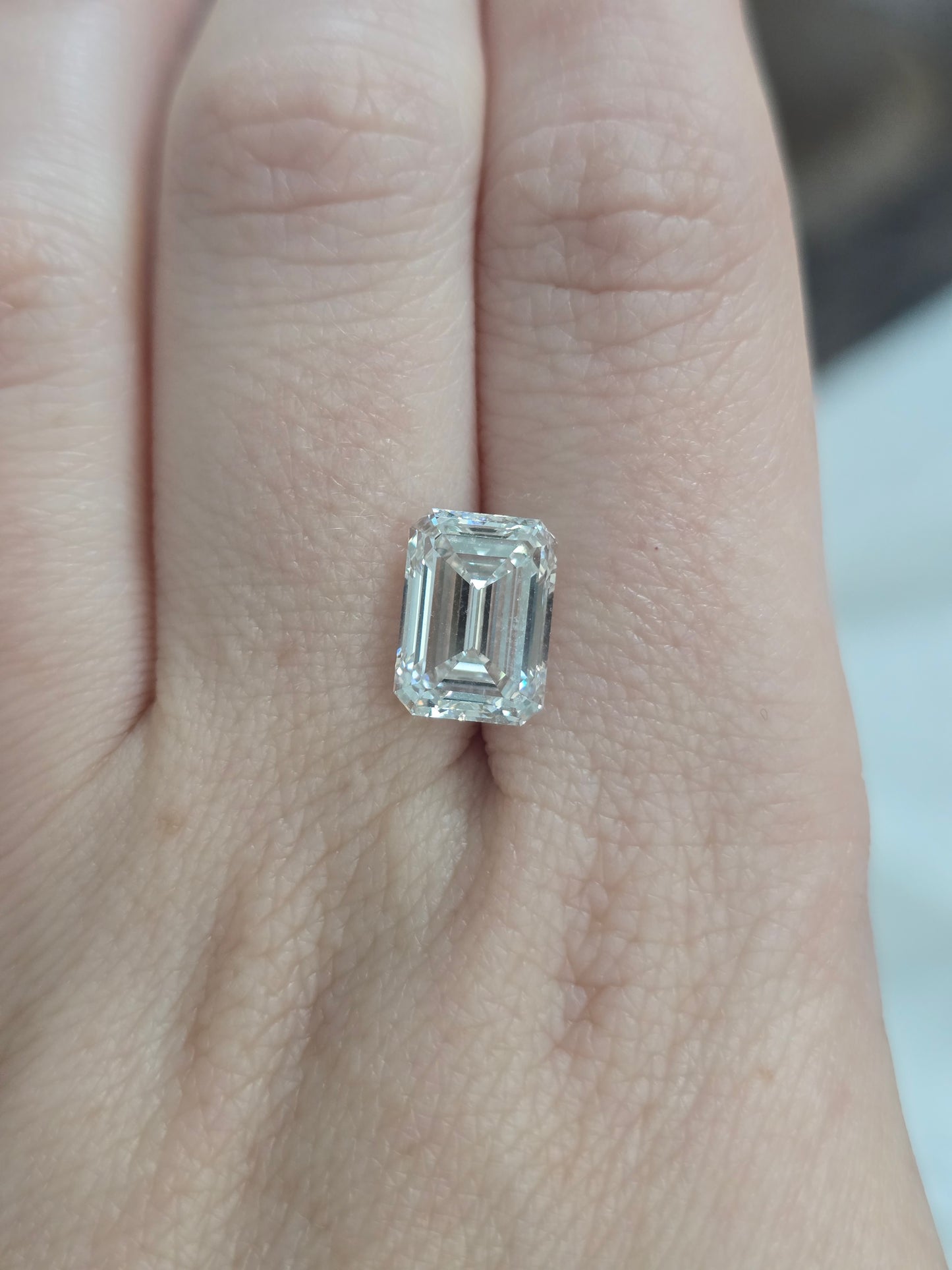 4.26ct Emerald Cut Lab Diamond