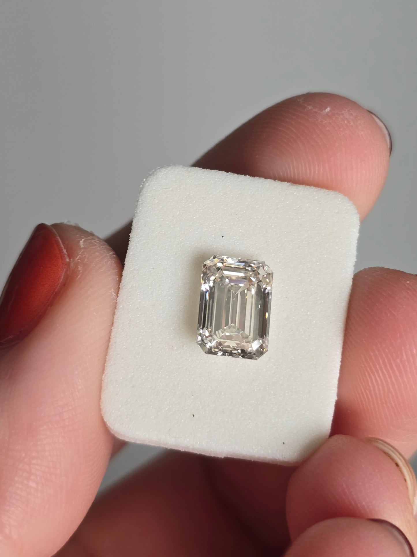 2.45ct Emerald Cut Lab Grown Diamond with IGI Report