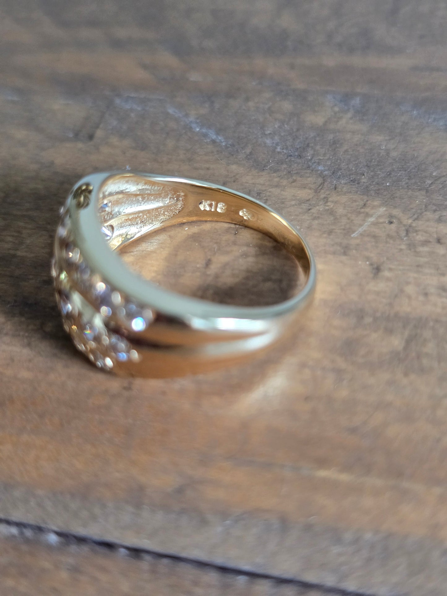 18k Yellow Gold 1ct Natural Diamond Ring