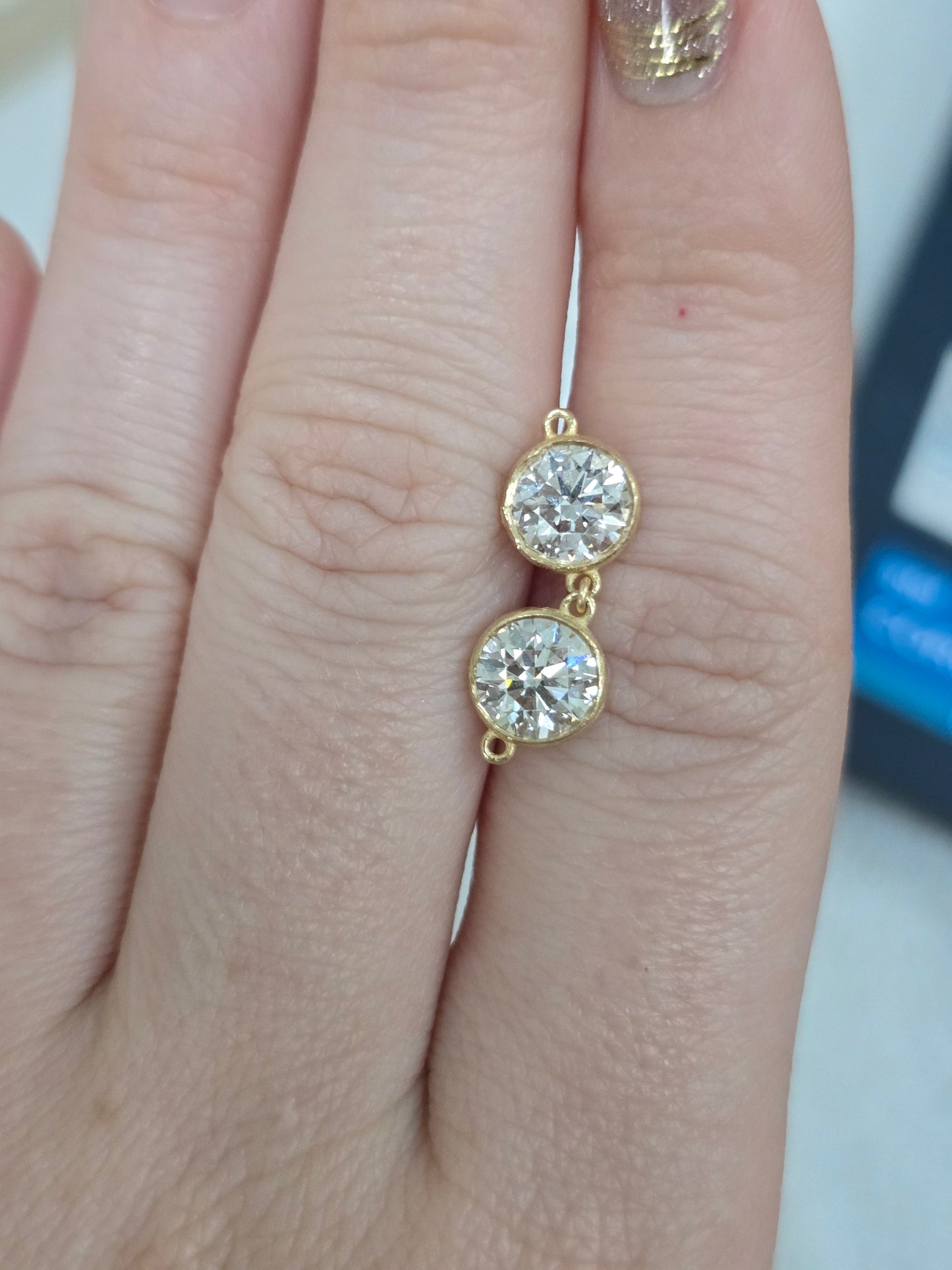 14K 2.20 CTW Round Lab Grown Diamond Components