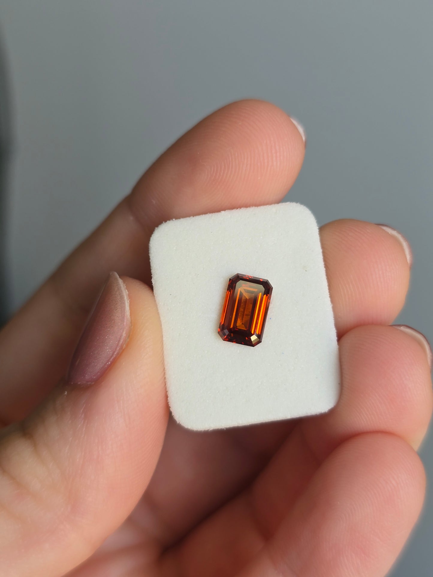 Loose 1.61 CT Lab Grown Fancy Orange Diamond with IGI Report