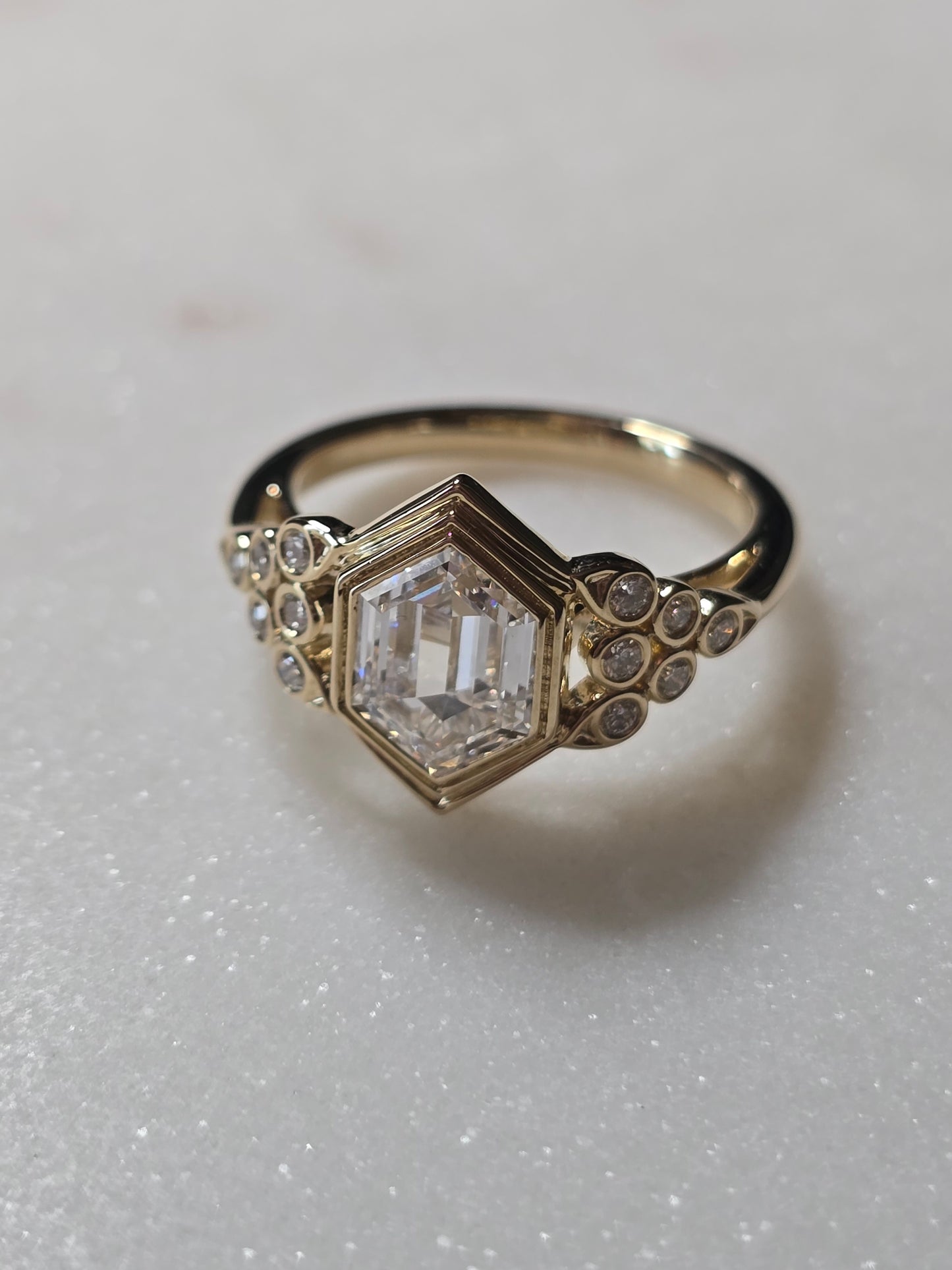 10k Yellow Gold 2ct Dutch Marquise Ring